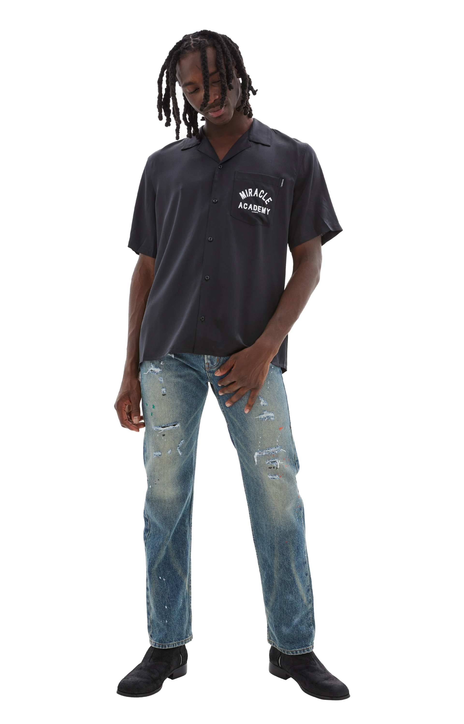 RHUDE Jeans with scuffed effect