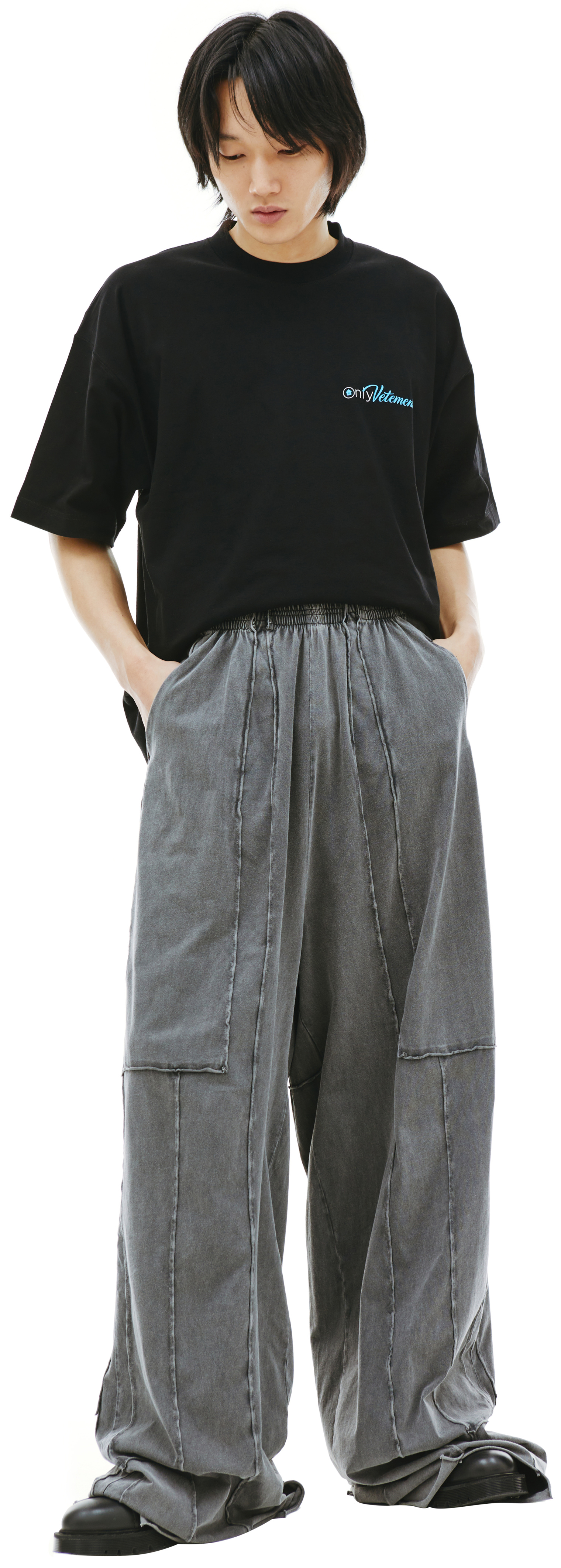 VETEMENTS Широкие брюки с выстиранным эффектом