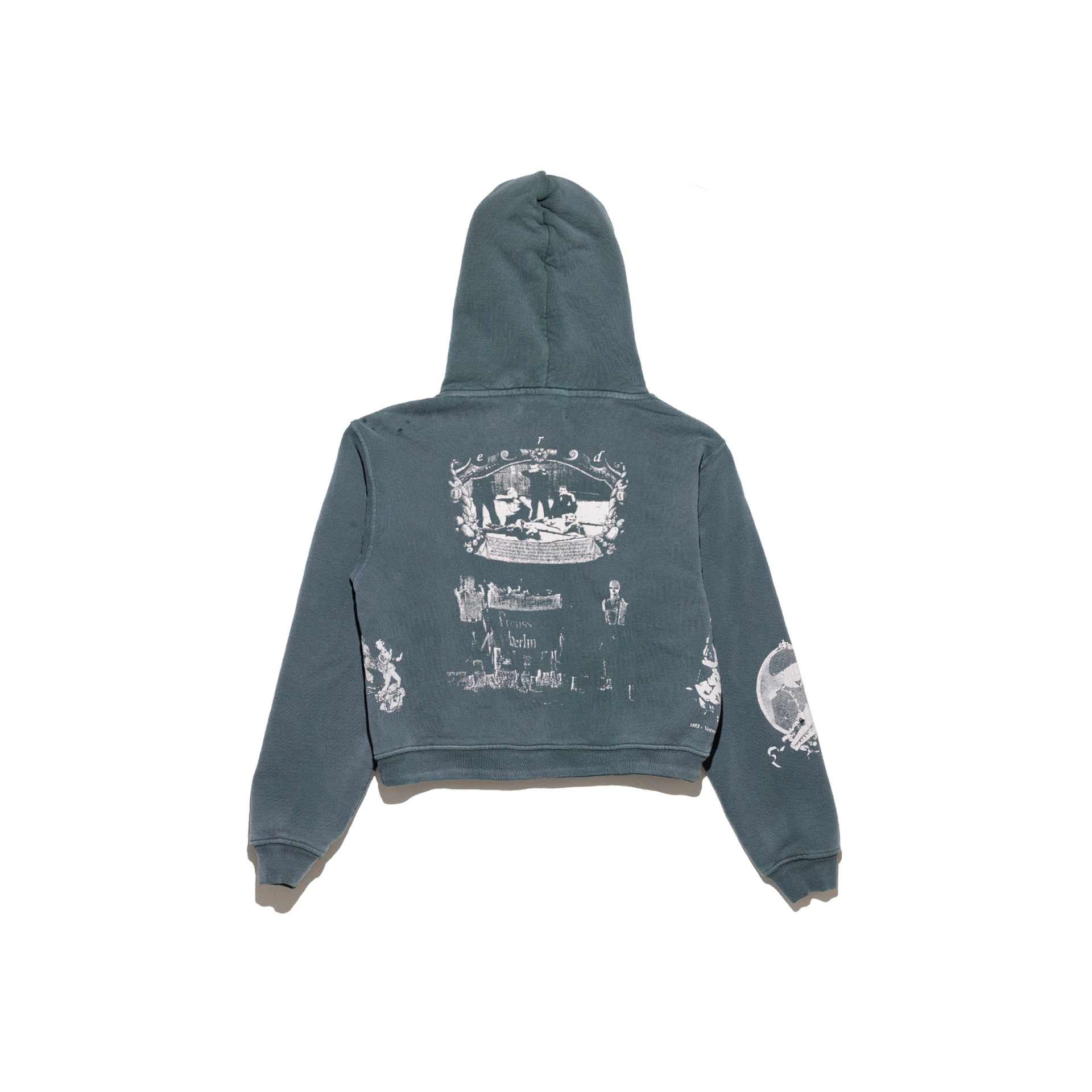 Enfants Riches Déprimés Green print hoodie