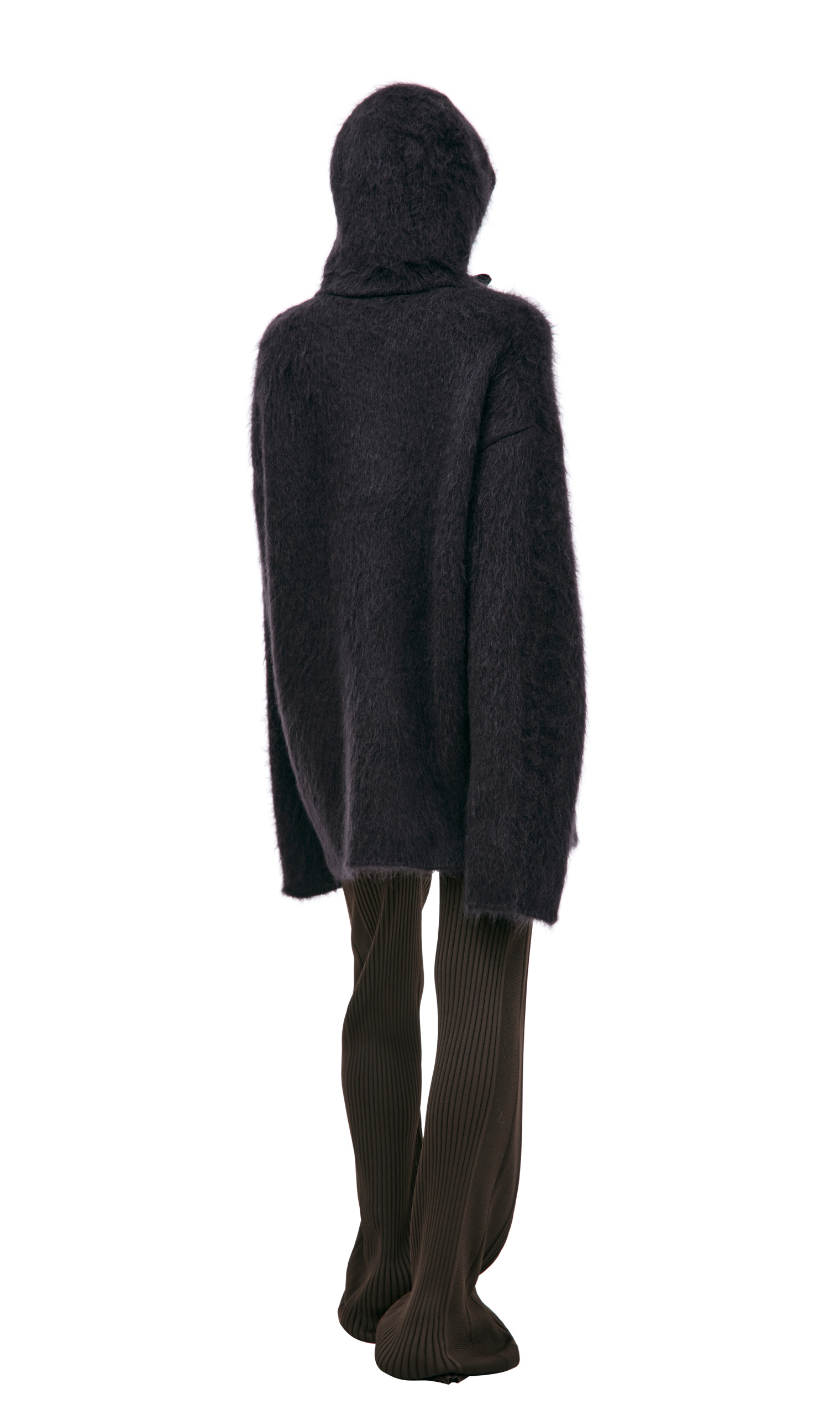 Jil Sander Wool hoodie with ribbons