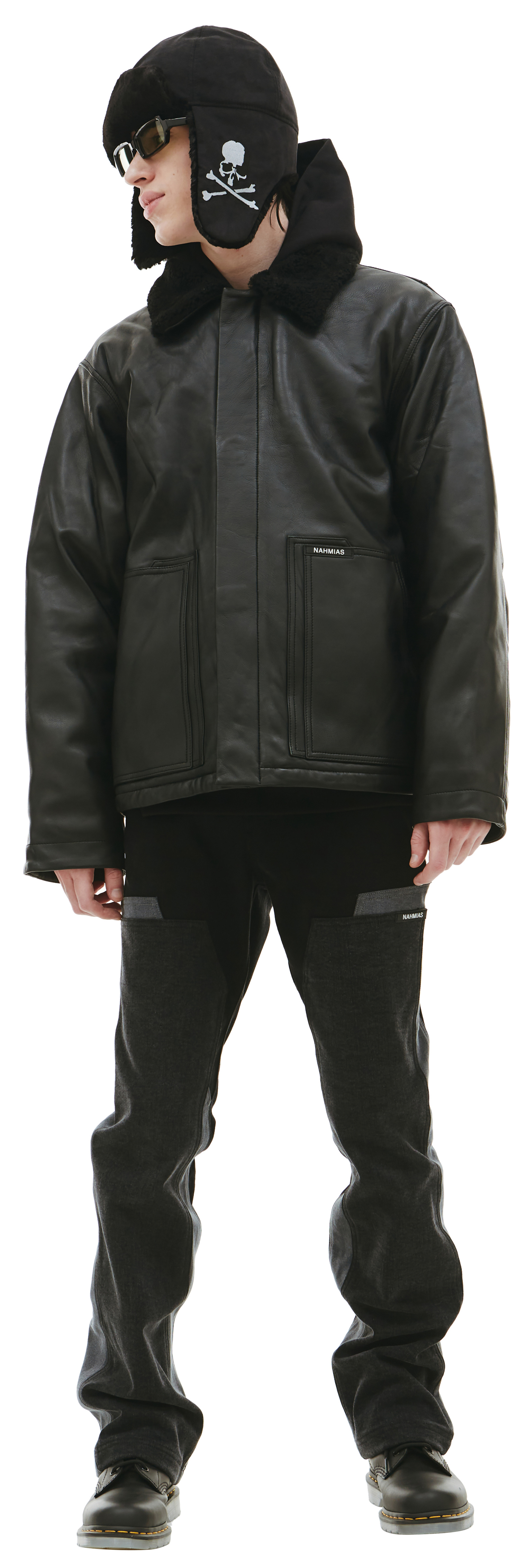 Nahmias Leather carperent jacket