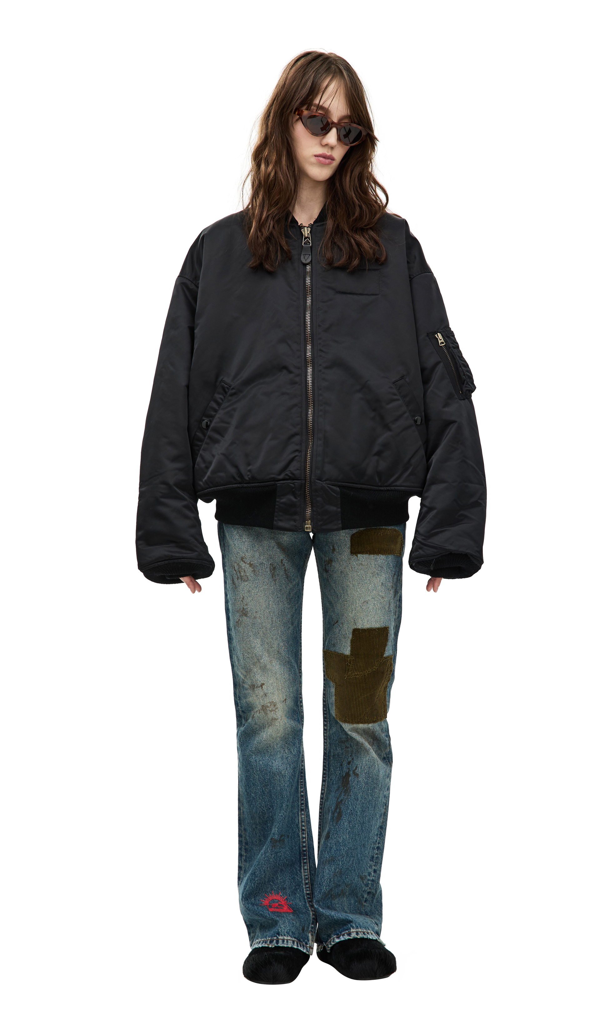 Saint Mxxxxxx Two-way zippered bomber