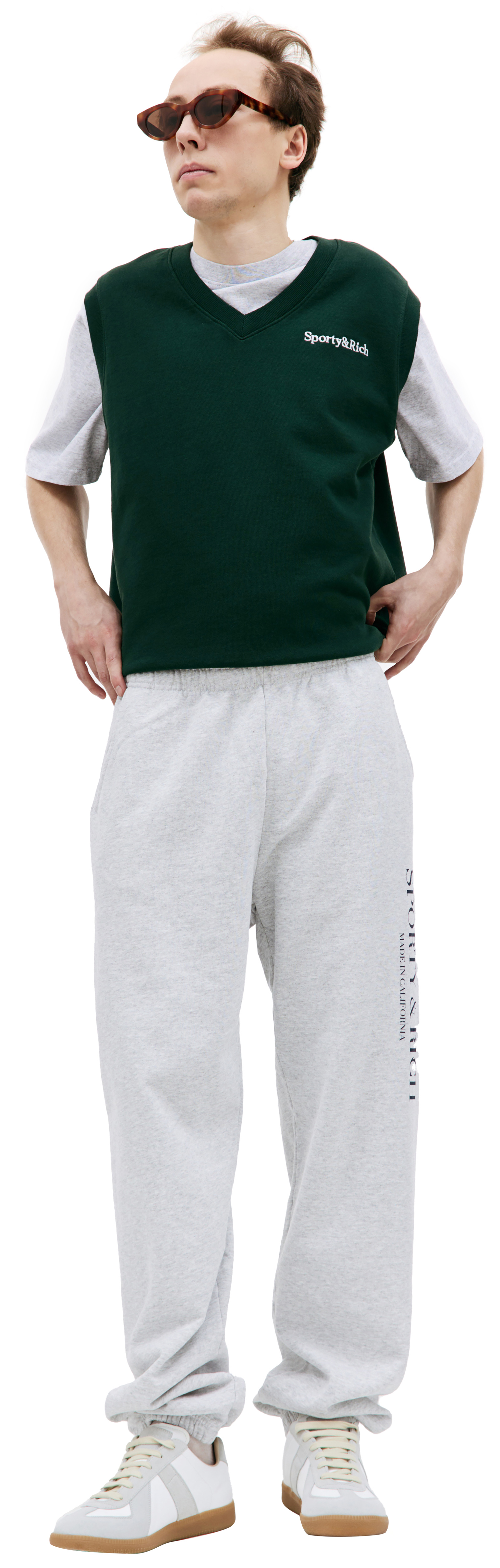 SPORTY & RICH Logo printed sweatpant