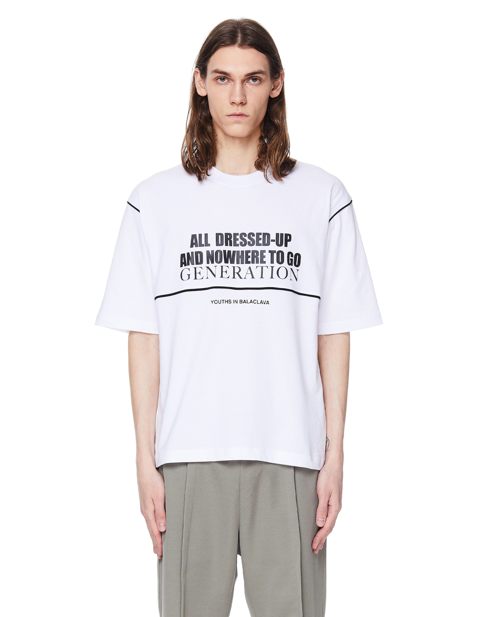 Youths in Balaclava White Cotton Generation T-Shirt