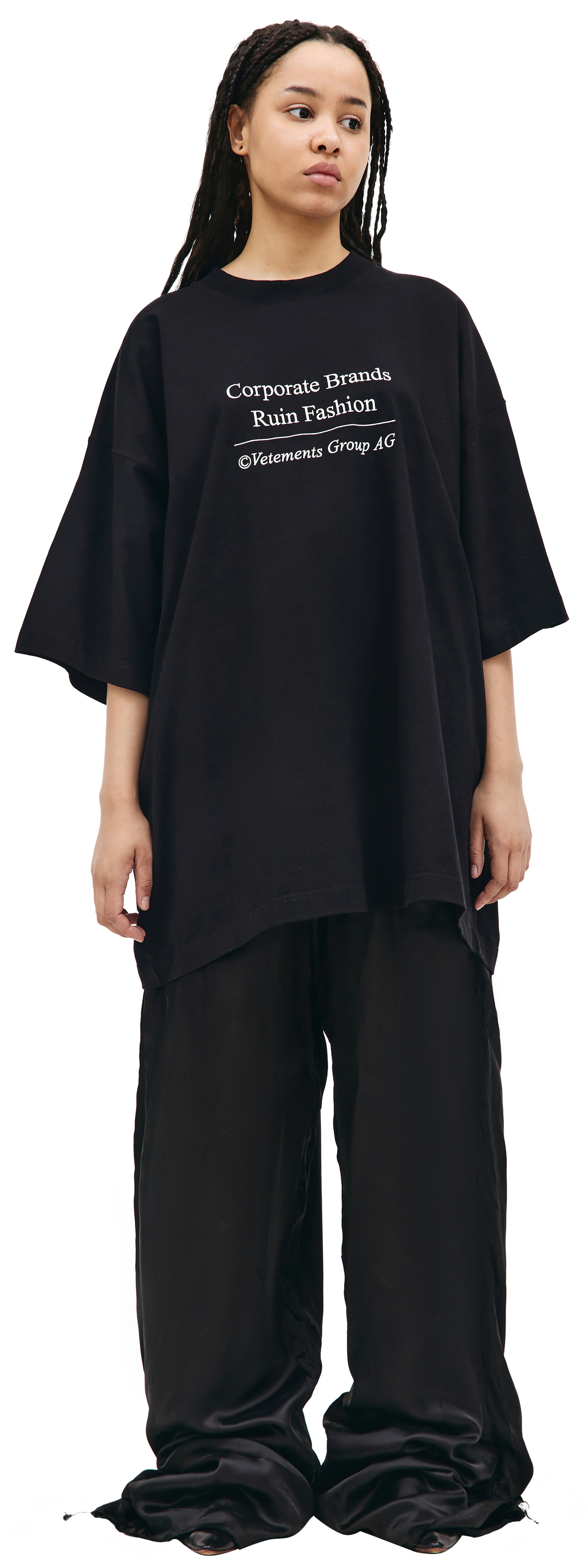 VETEMENTS Embroidered oversize t-shirt
