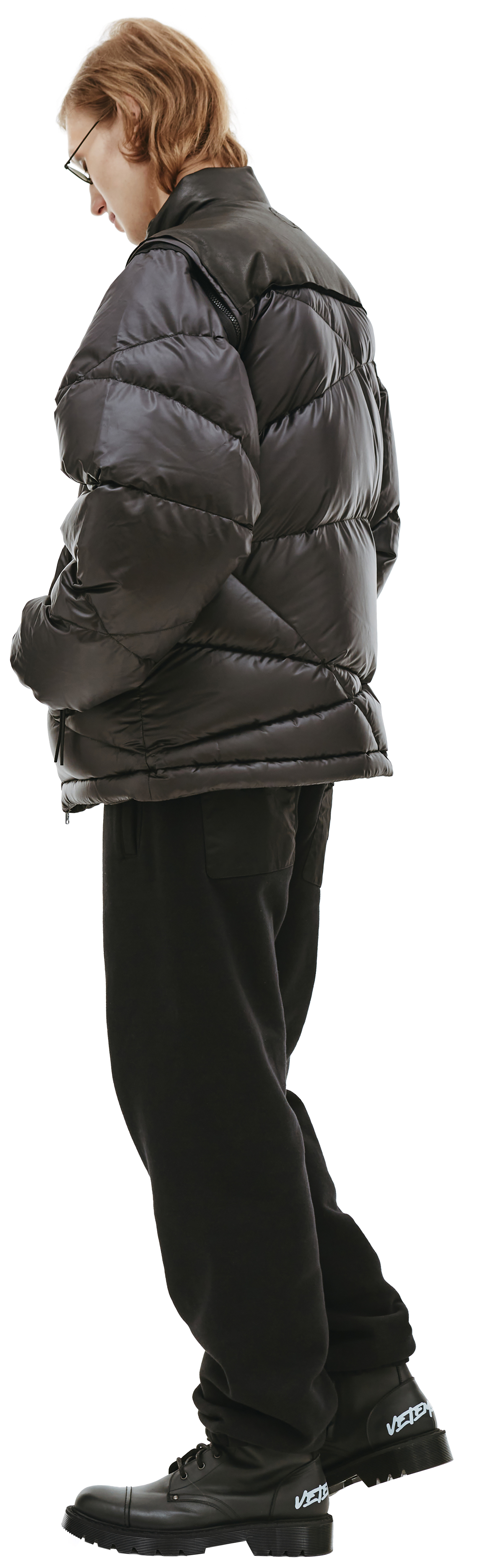 Undercover Black Quilted Down Jacket