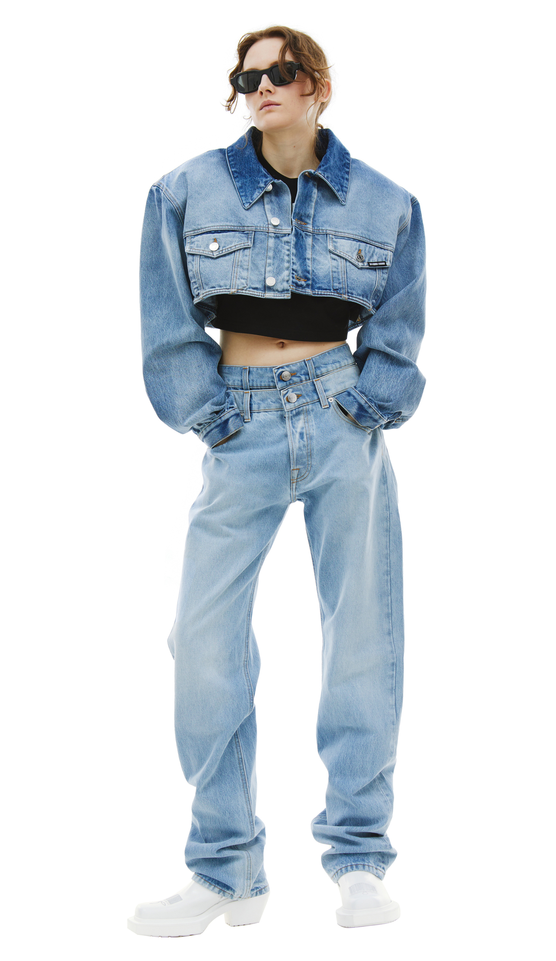 VTMNTS Сropped denim jacket