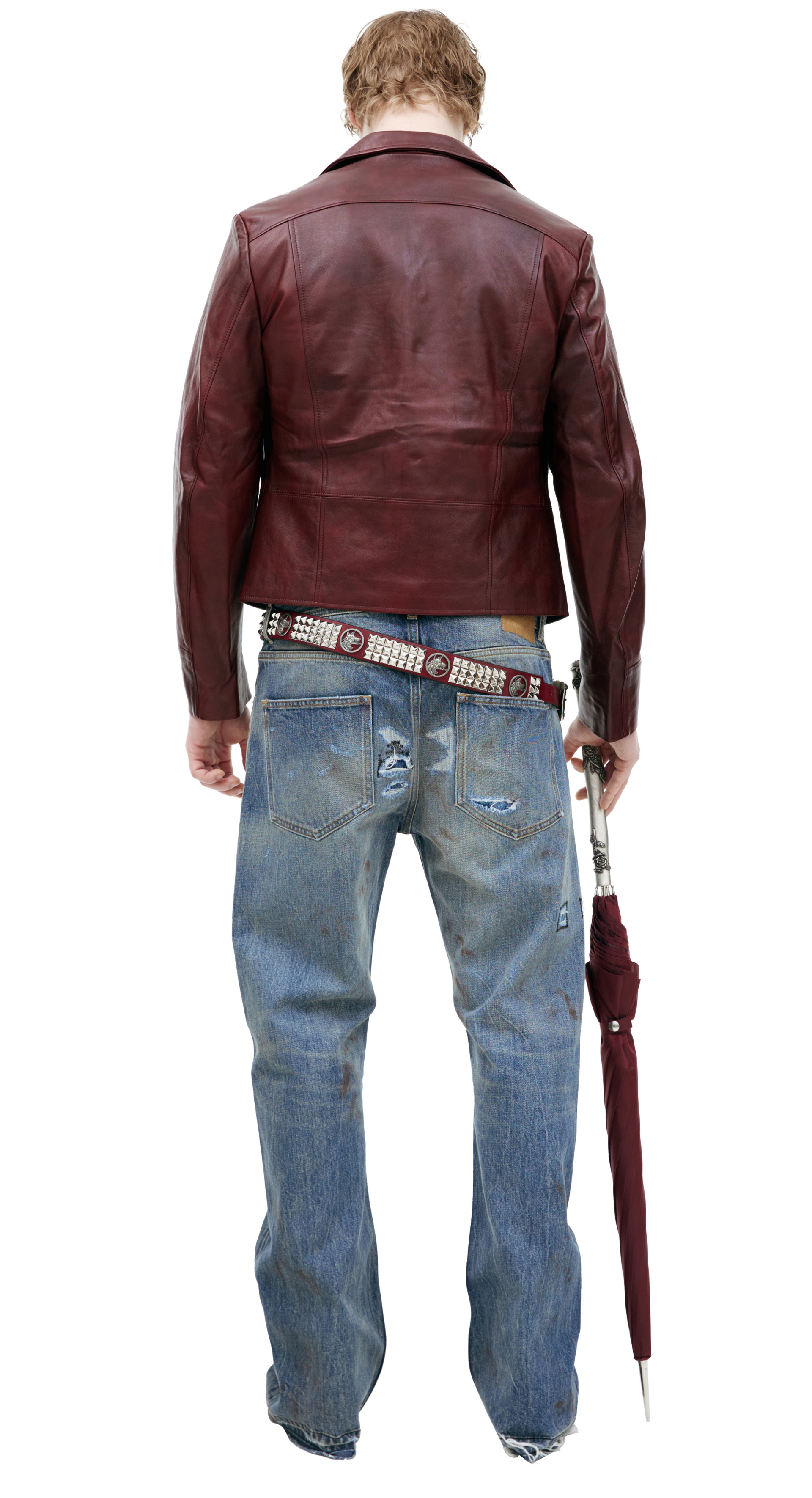 Enfants Riches Déprimés Red leather jacket