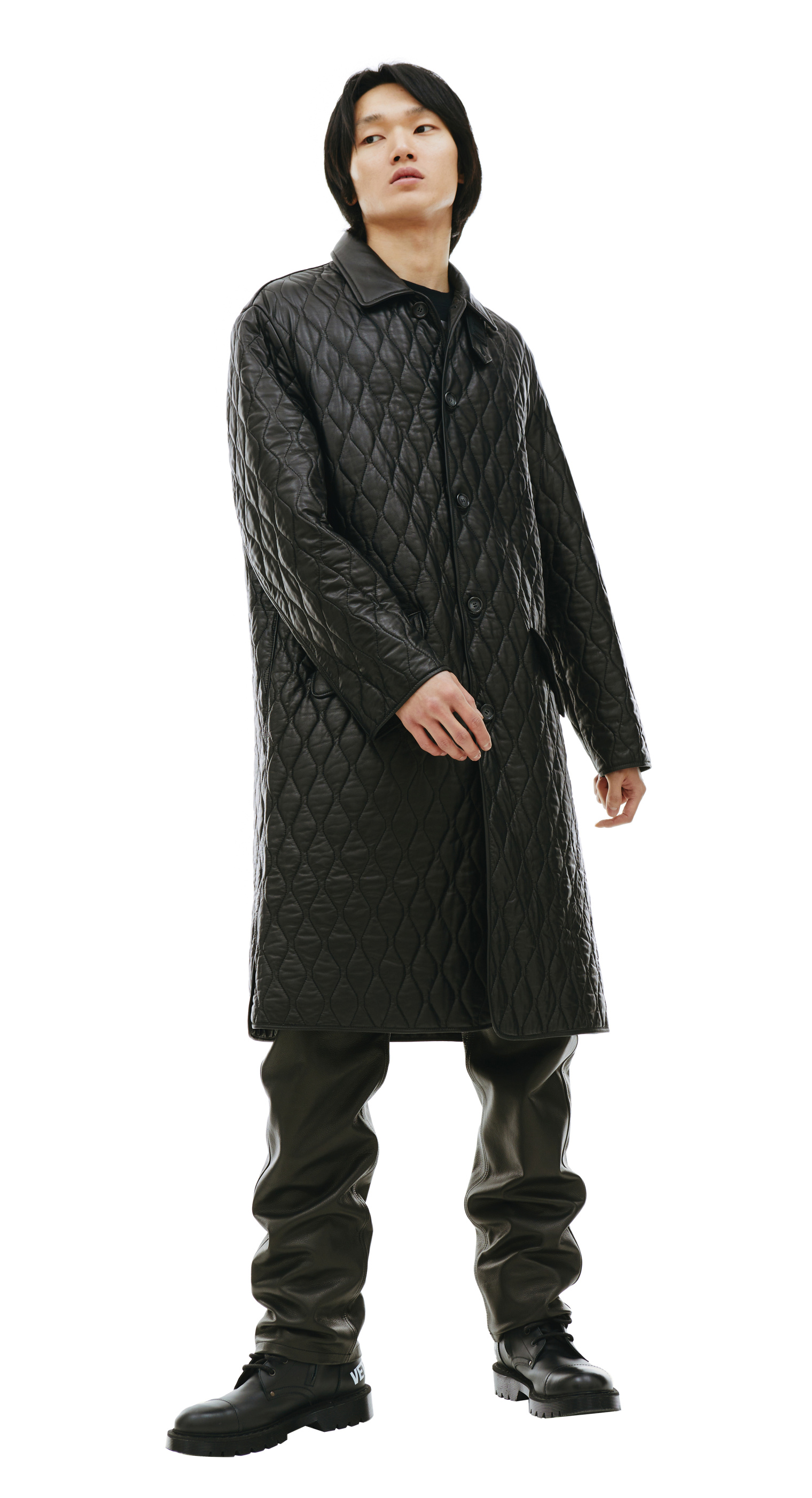 VTMNTS Quilted leather coat