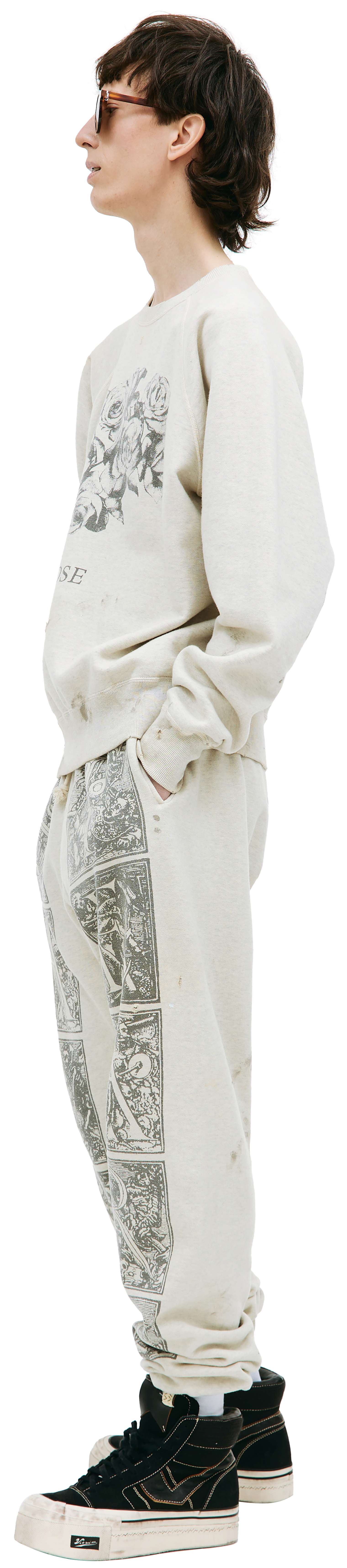 Saint Michael Rose printed sweatshirt