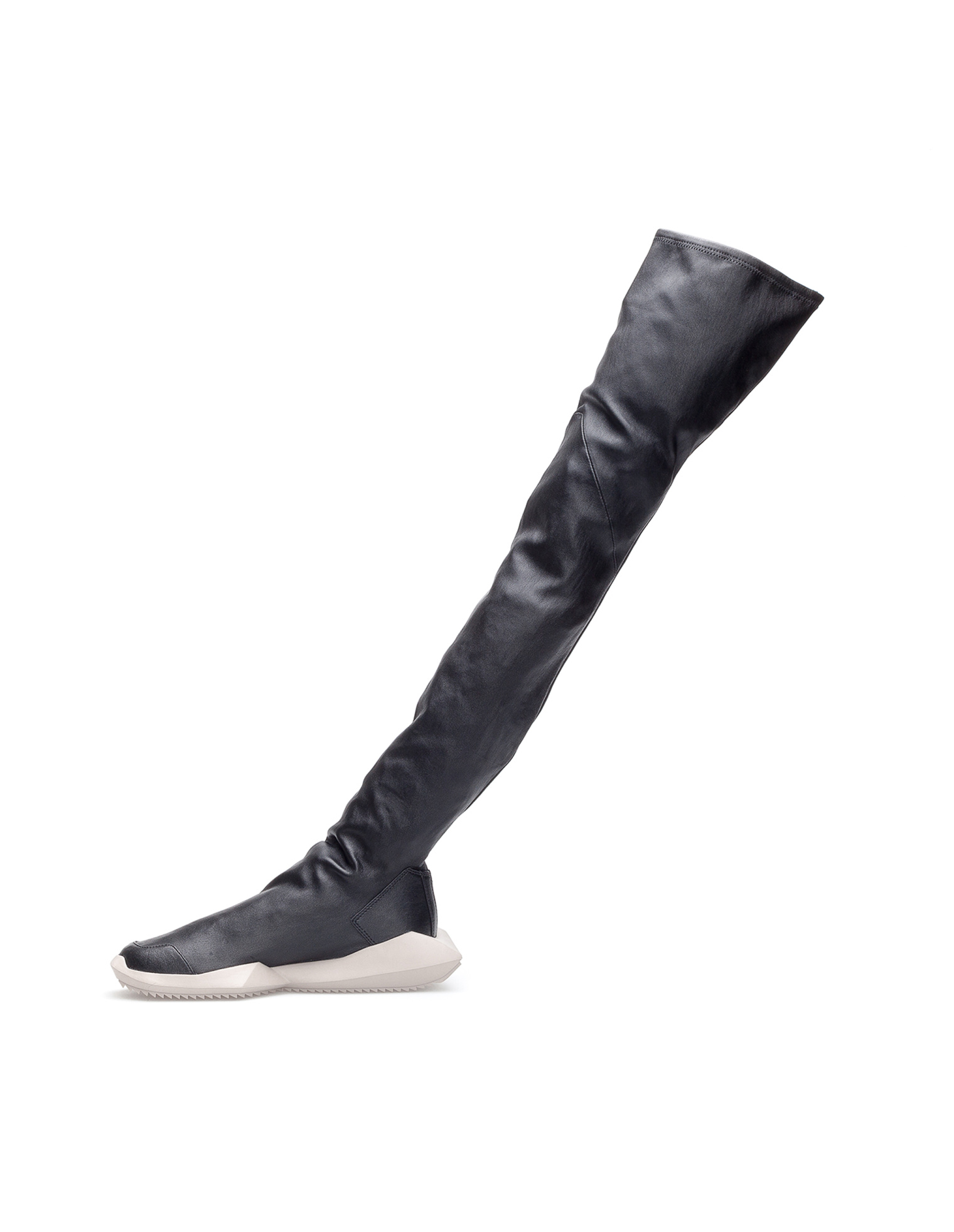 Rick Owens Кожаные ботфорты Rick Owens x Adidas