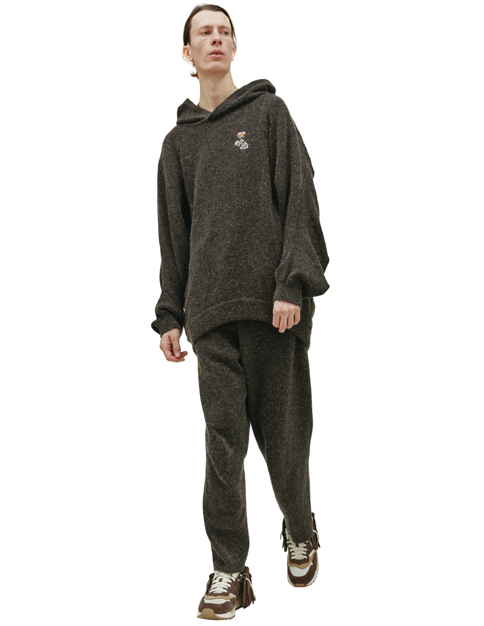 Doublet Wool knit hoodie