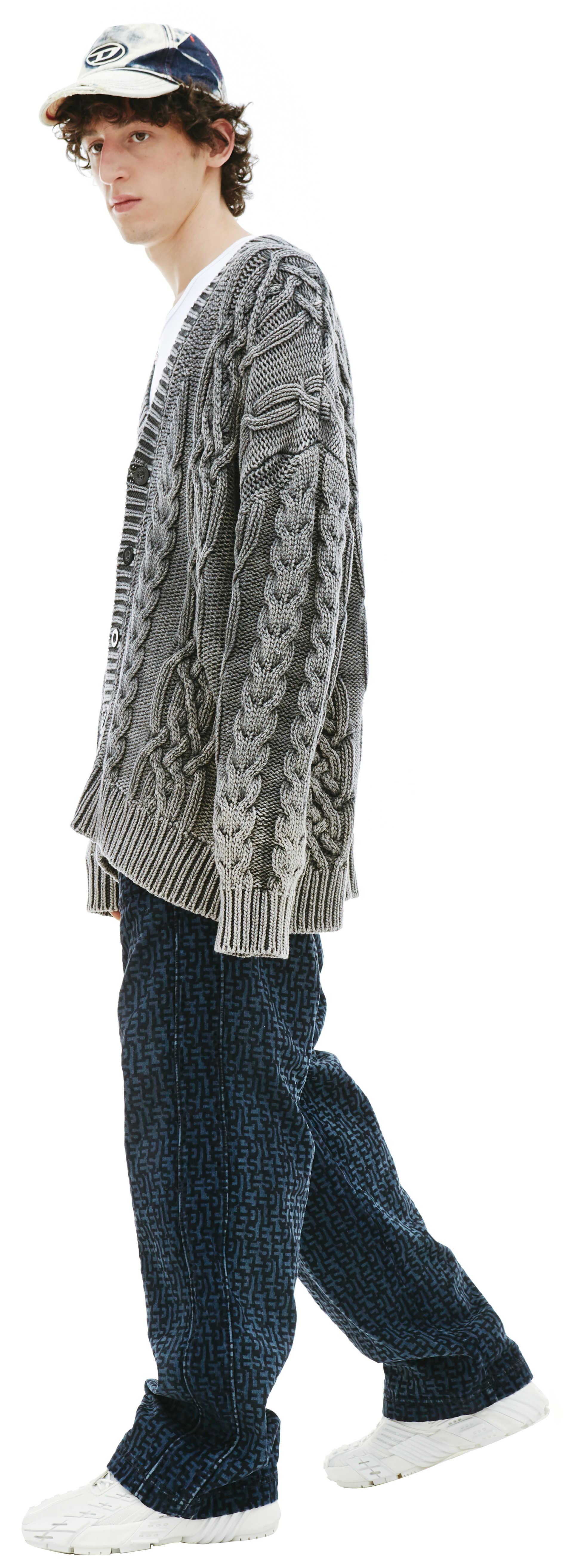 Diesel Rib knit K-Elindo Cardigan