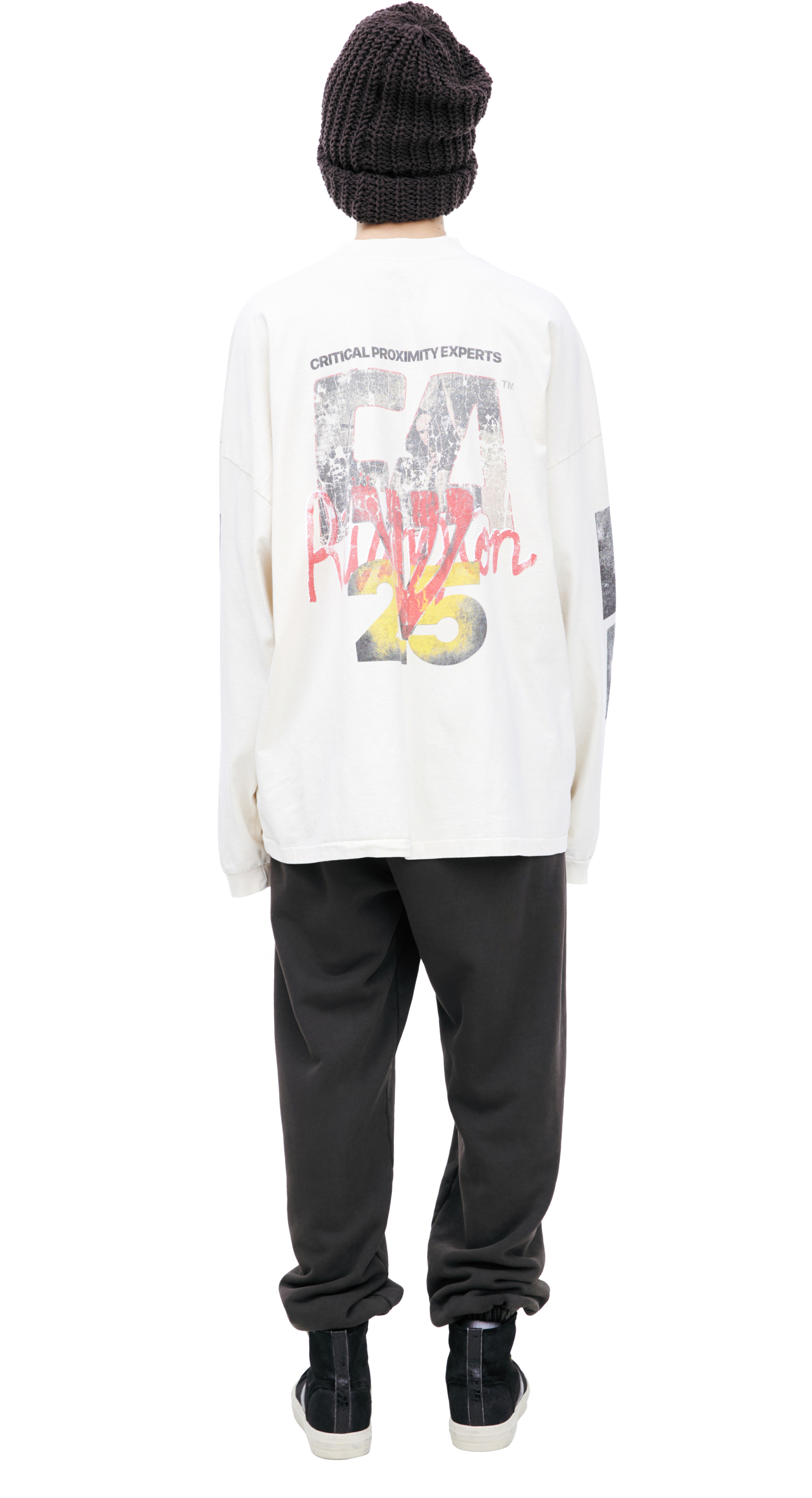 RRR123 White print longsleeve