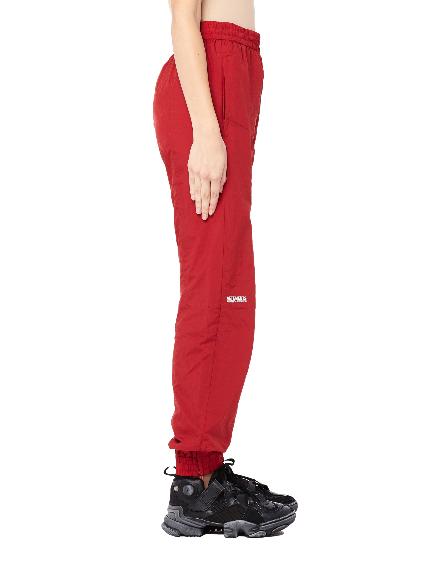 VETEMENTS Reebok Red Reworked Tracksuit Pants