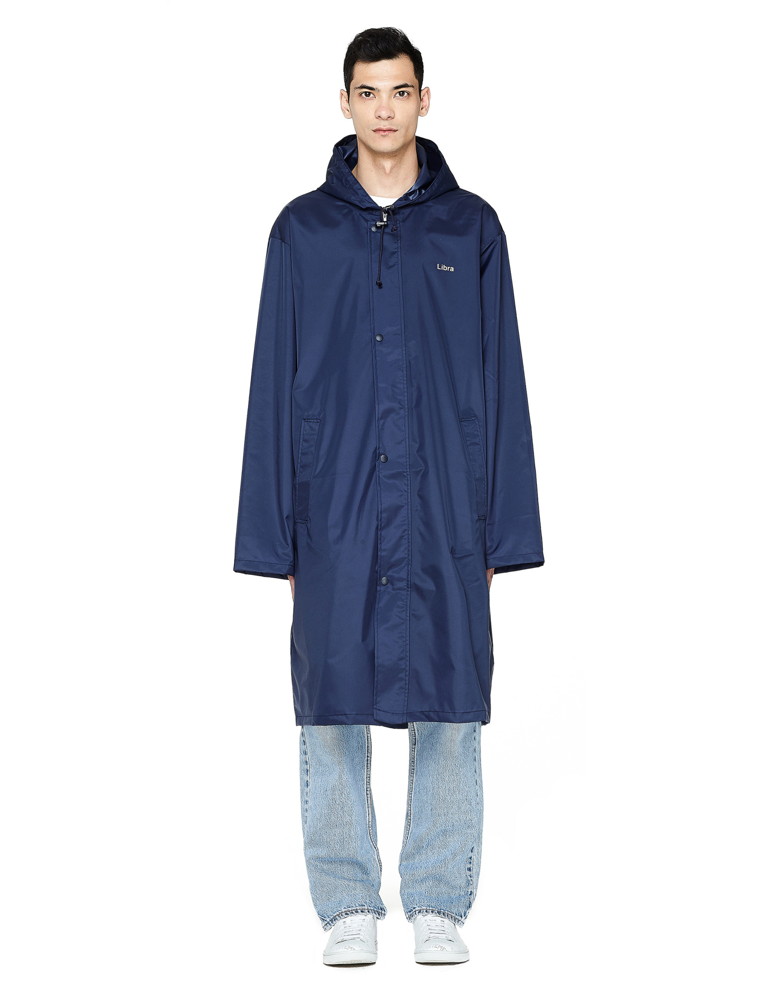 VETEMENTS Women\'s Navy Libra Raincoat