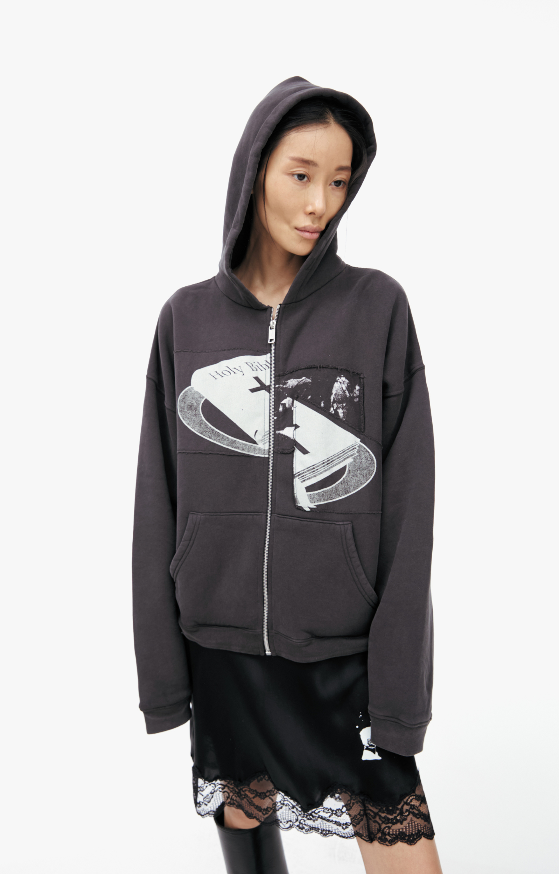 Enfants Riches Déprimés Black zip up hoodie