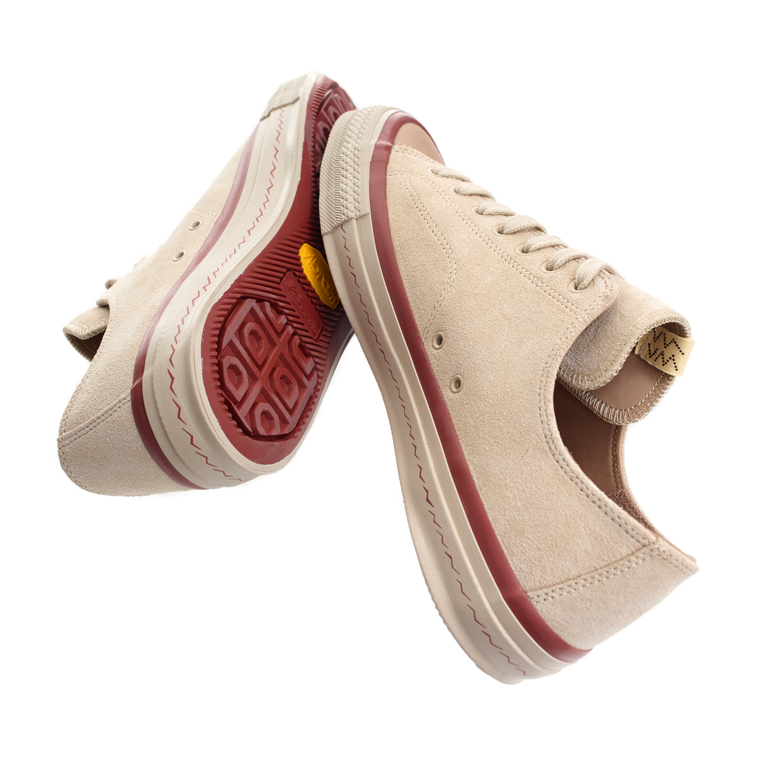 Buy visvim men beige skagway lo suede sneakers for $935 online on