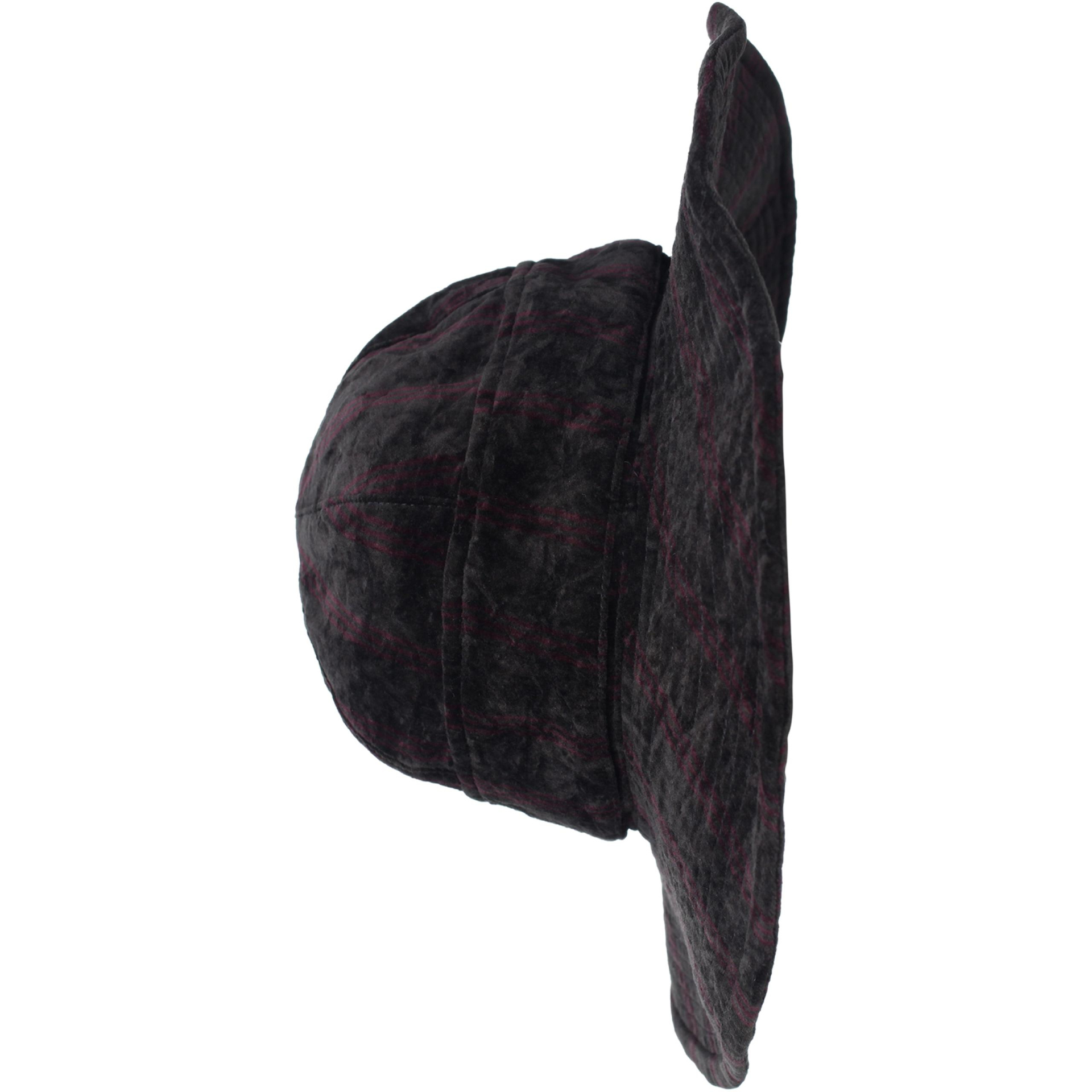 Ziggy Chen Velvet hat with stripes