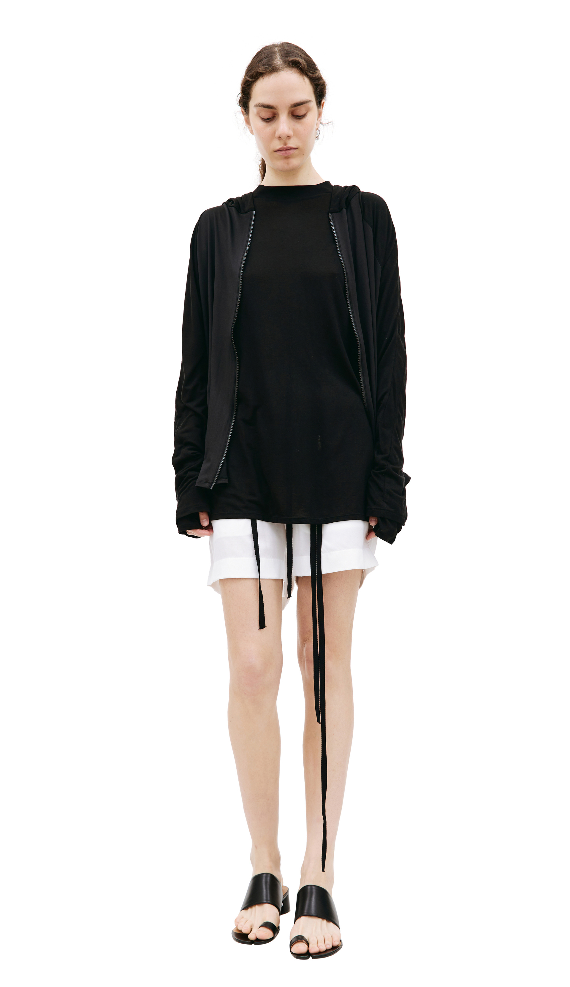 Post Archive Faction Black 5.0+ zipped hoodie