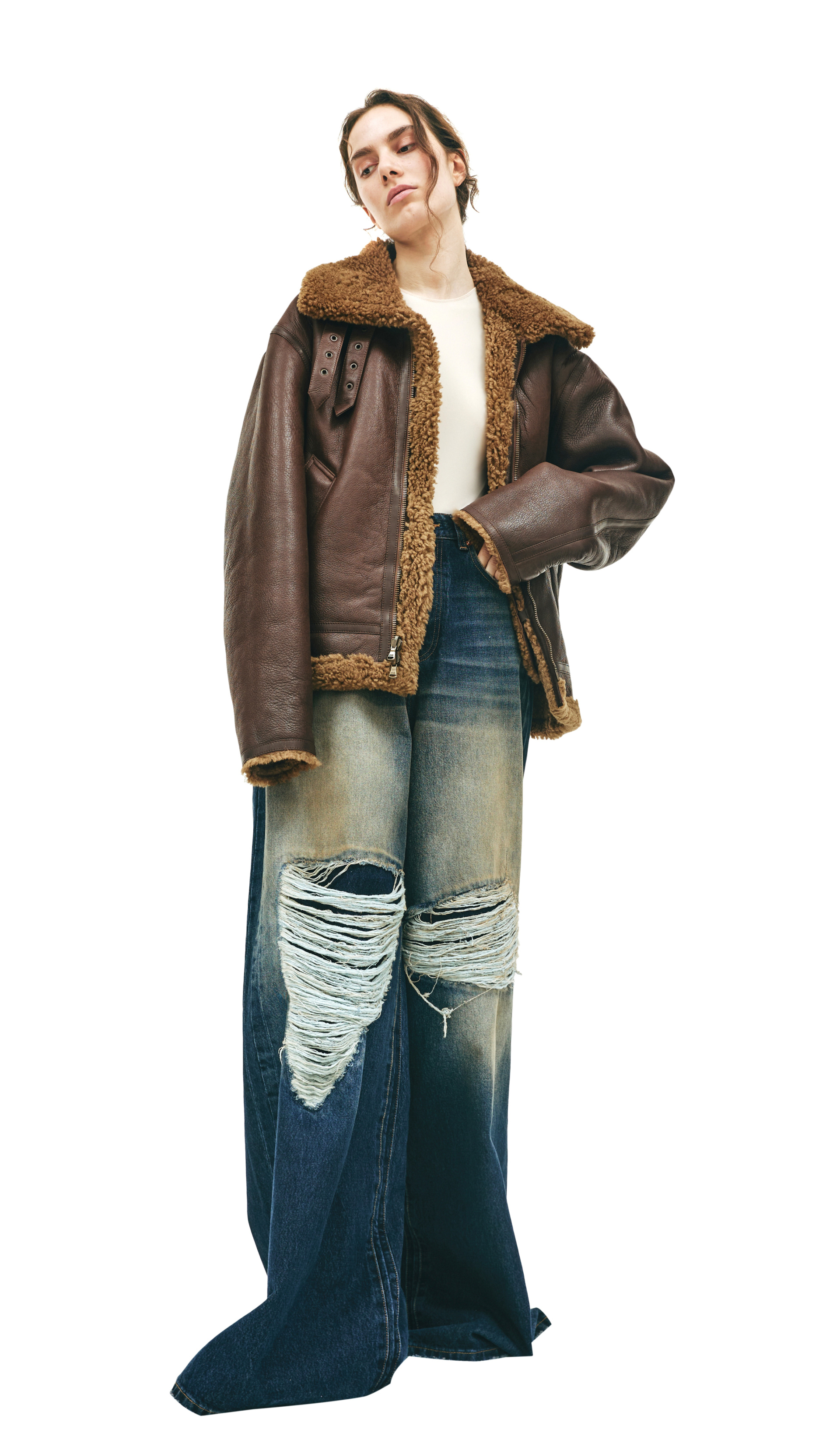 VETEMENTS Reversible shearling jacket