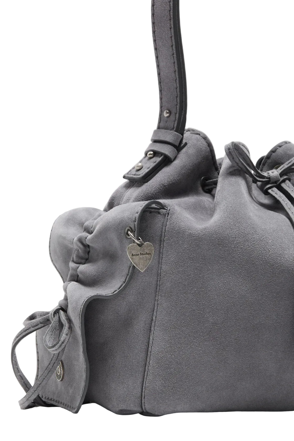 Acne Studios Multipocket Suede Bucket Bag
