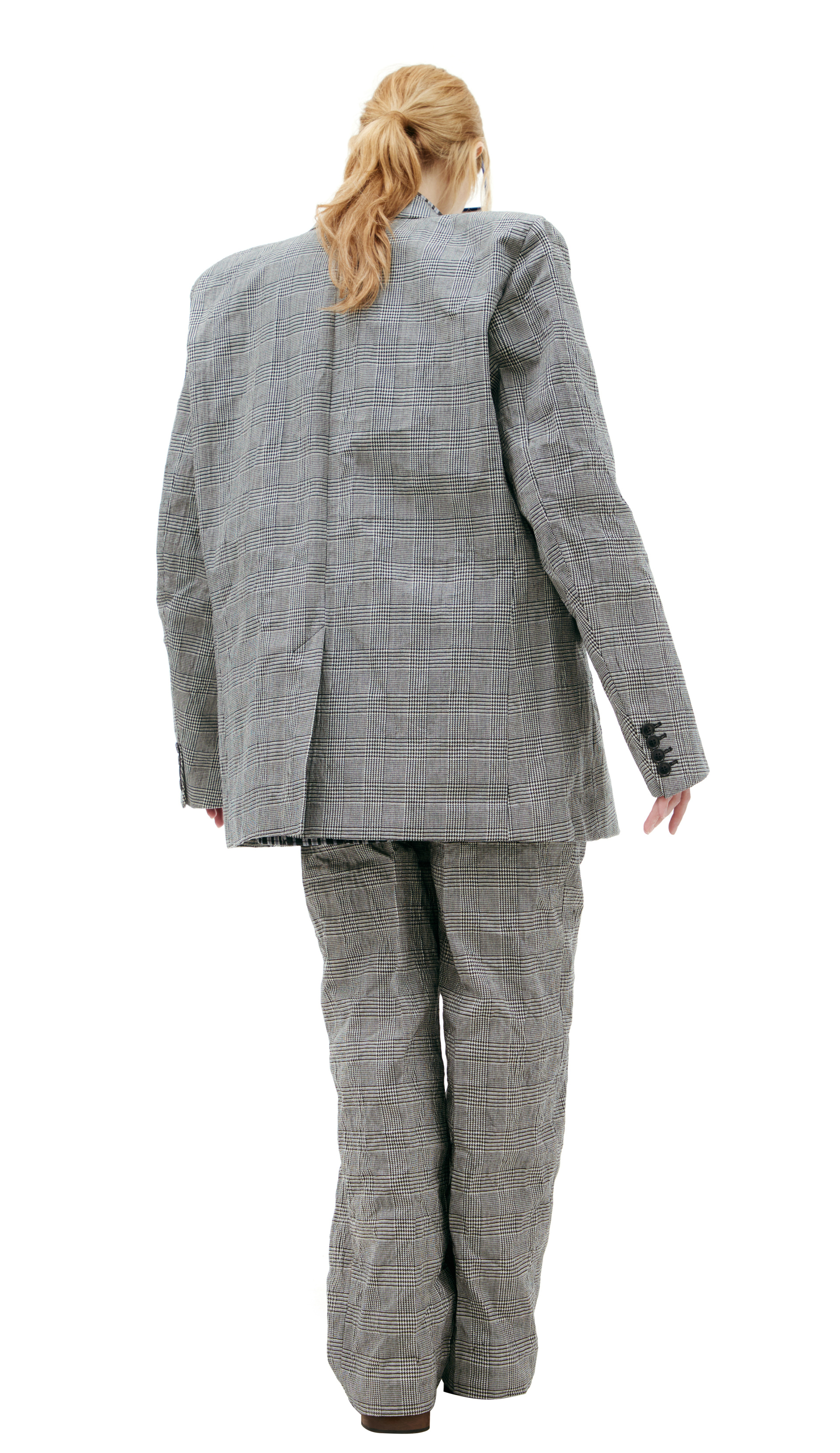 VETEMENTS Single-breasted plaid jacket