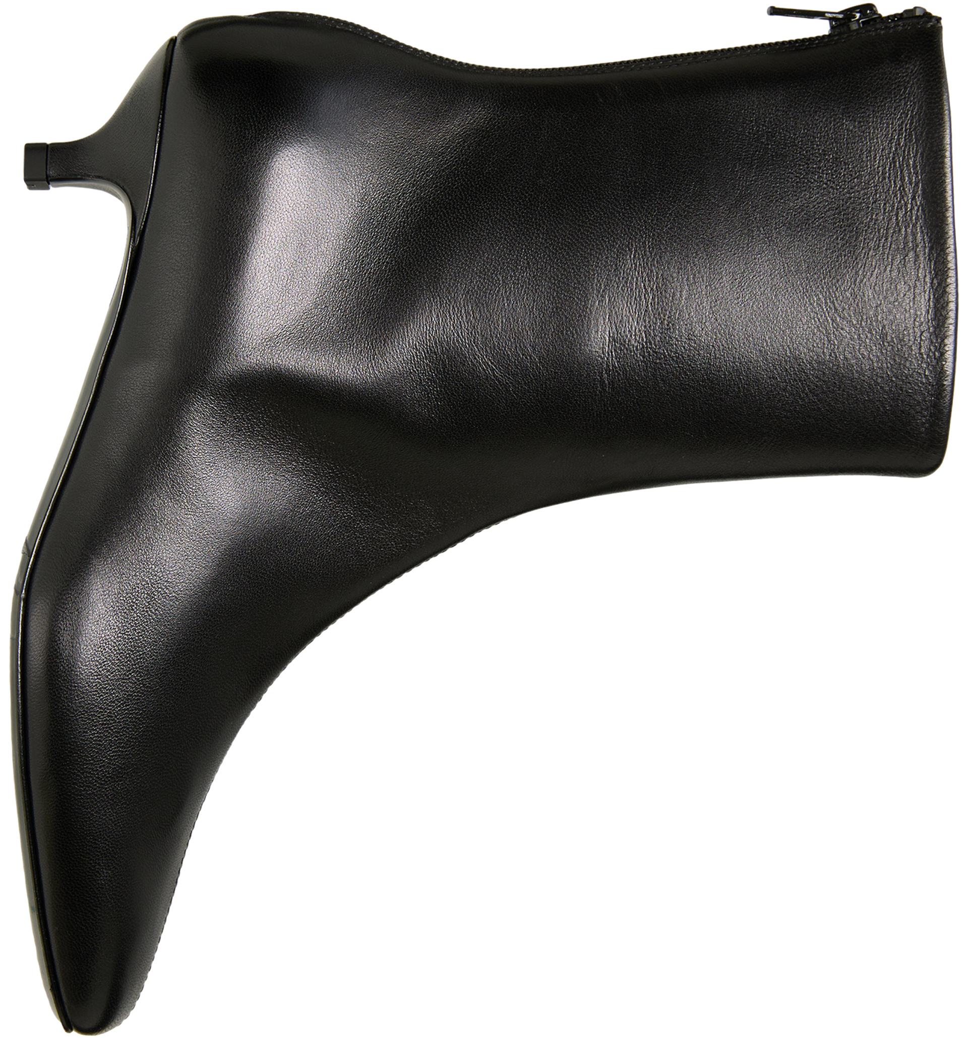 TOTEME Leather ankle boots with a back zipper