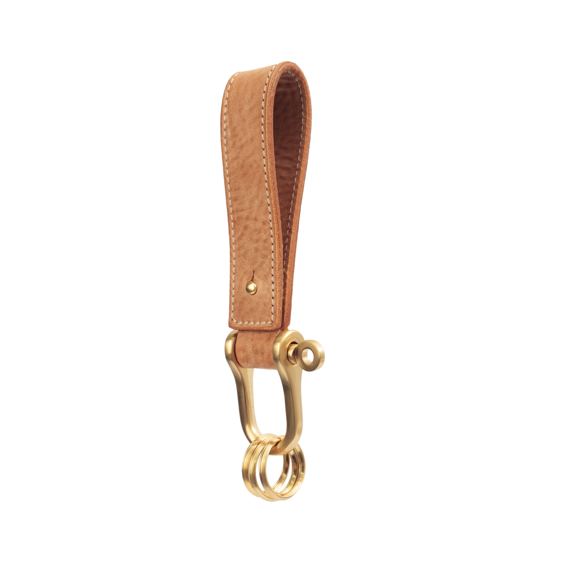 Hender Scheme Beige Leather Keyring
