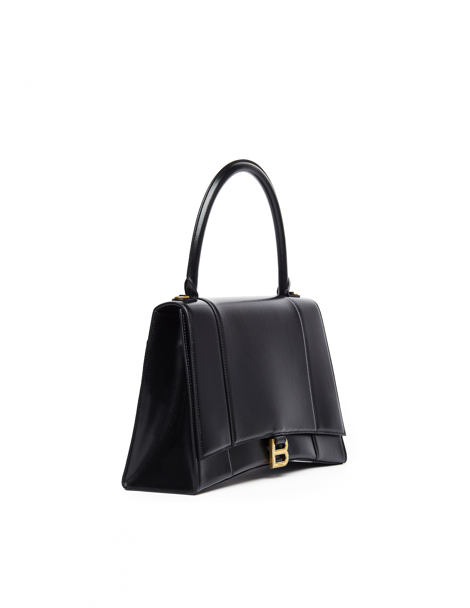 Balenciaga Black Leather Medium Hourglass Bag