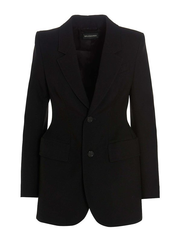 Balenciaga Single-breasted wool jacket