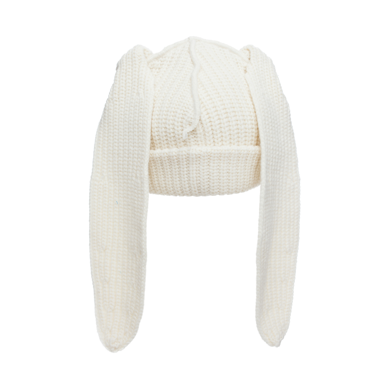 CHARLES JEFFREY LOVERBOY Beige chunky rabbit beanie