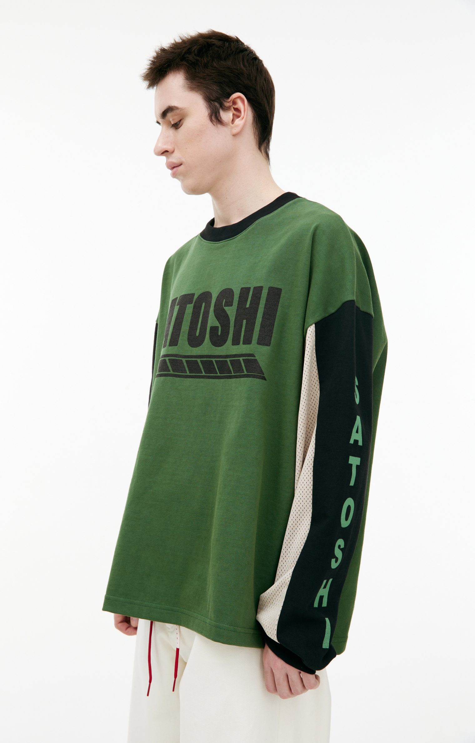 Satoshi Nakamoto Green logo longsleeve