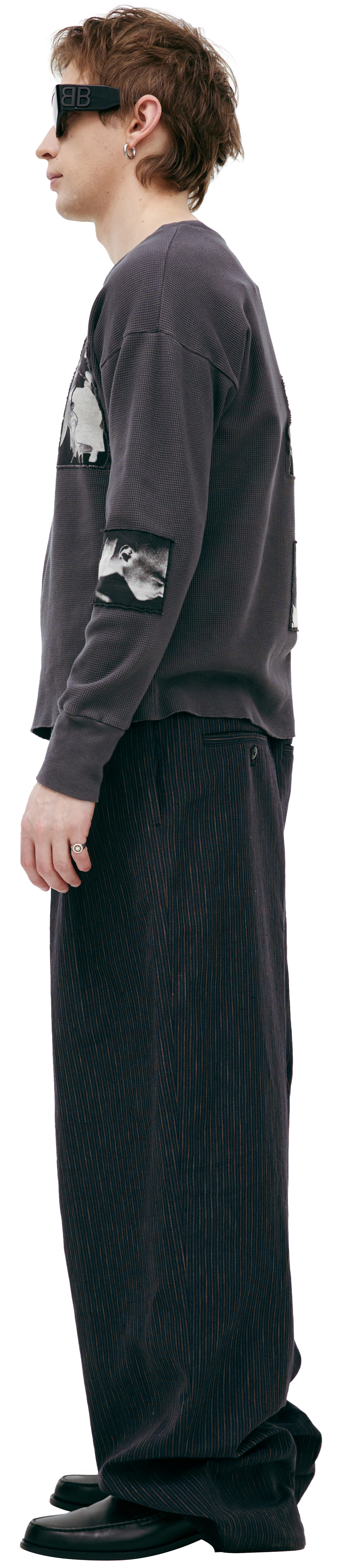 Enfants Riches Déprimés Grey longsleeve with patches