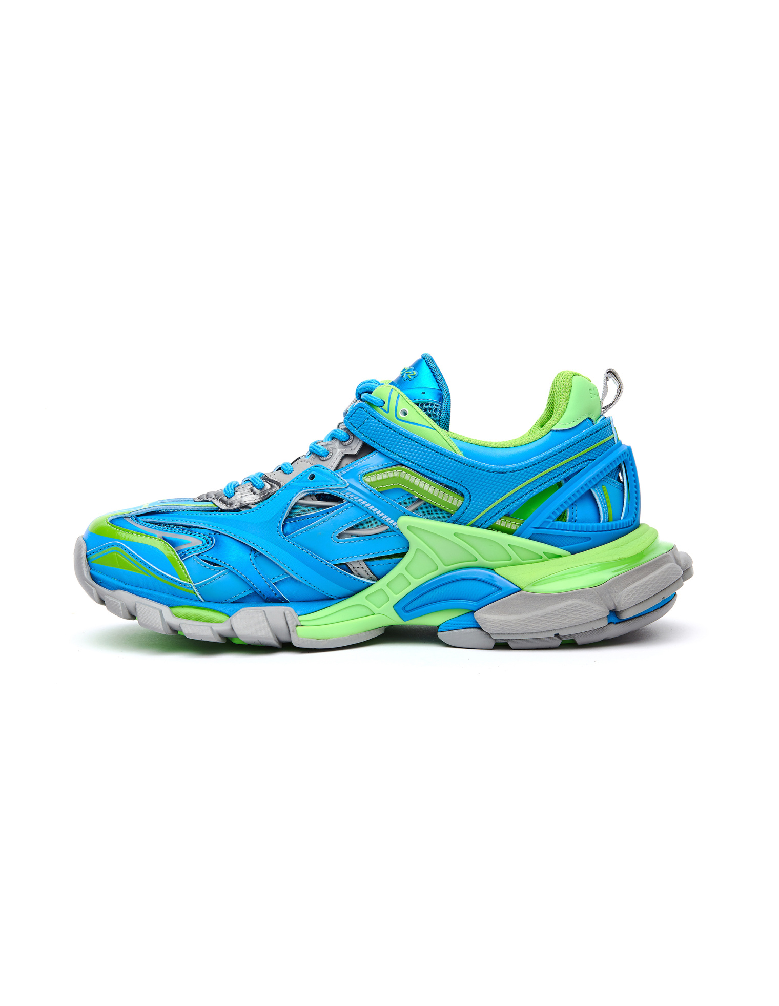 Balenciaga Blue & Green Track 2 Sneakers