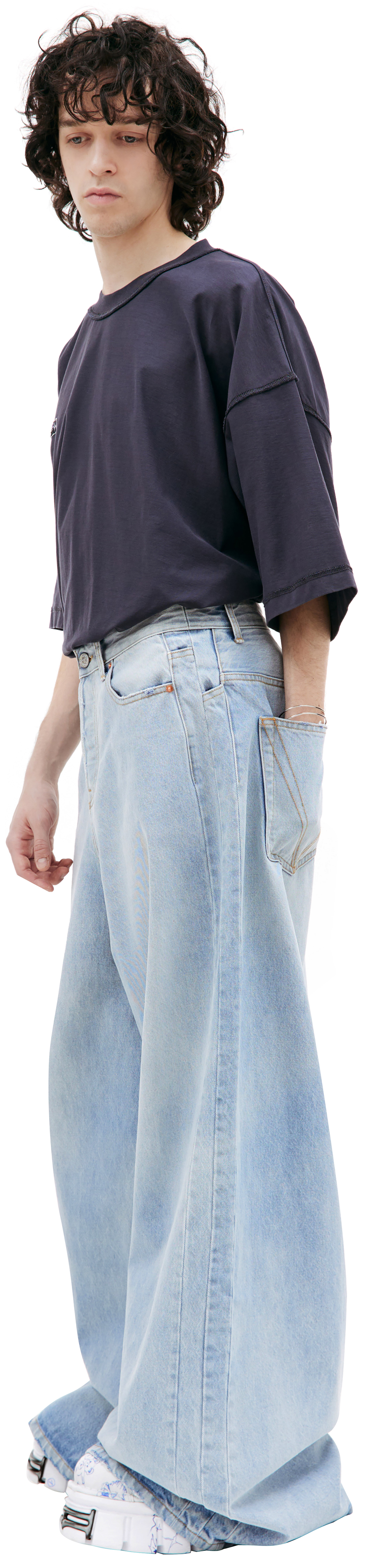 VETEMENTS Blue wide legs jeans