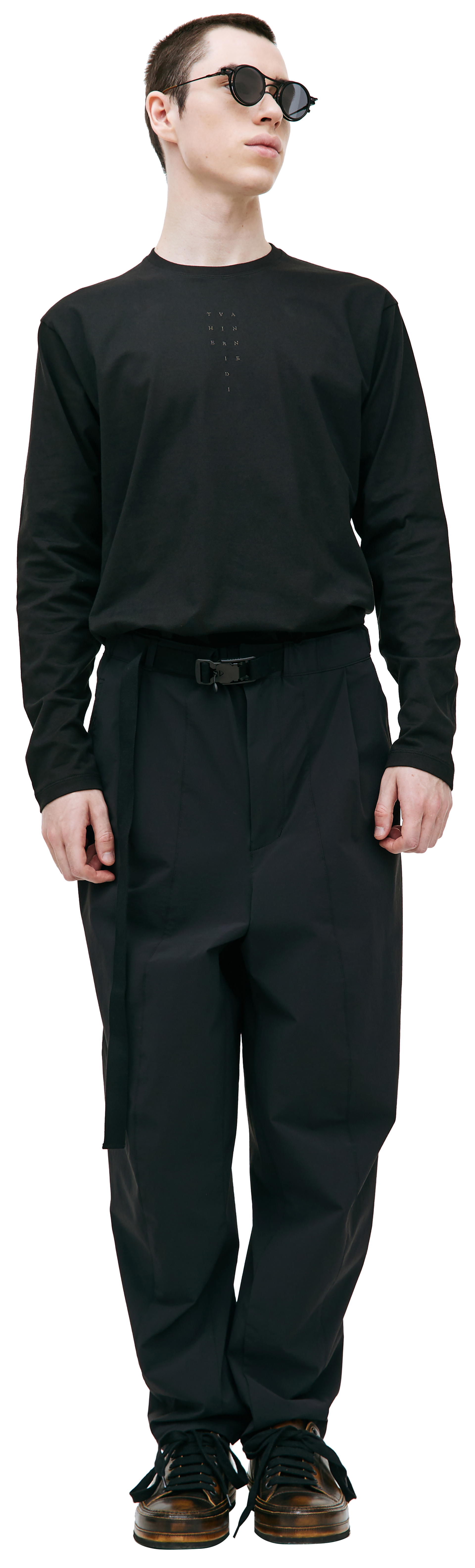 The Viridi-Anne Water-repellent stretch wide trousers