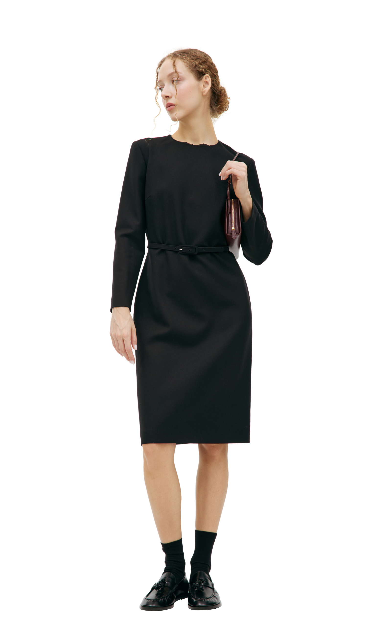 The Row Wool dress with belt