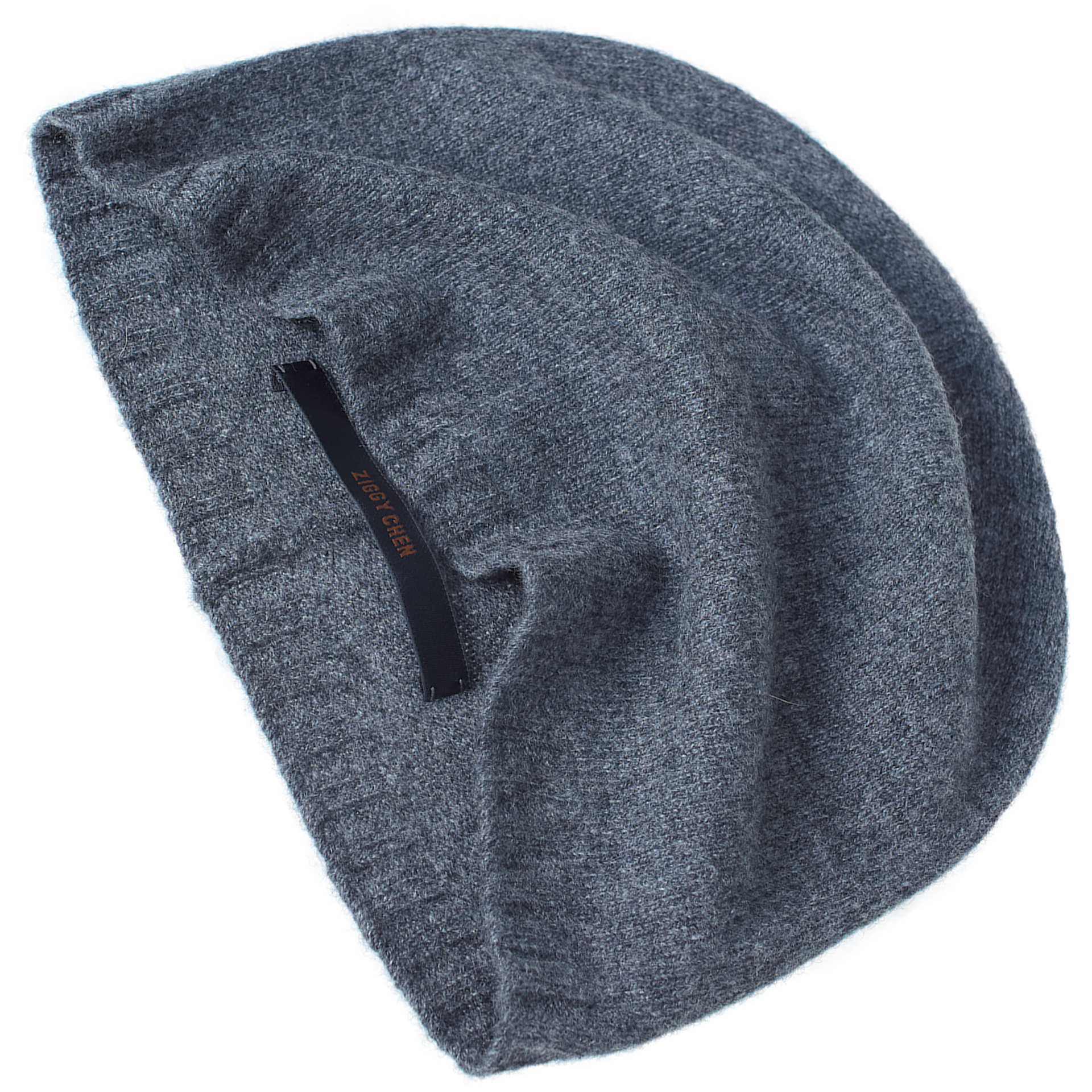 Ziggy Chen Cashmere gray beanie