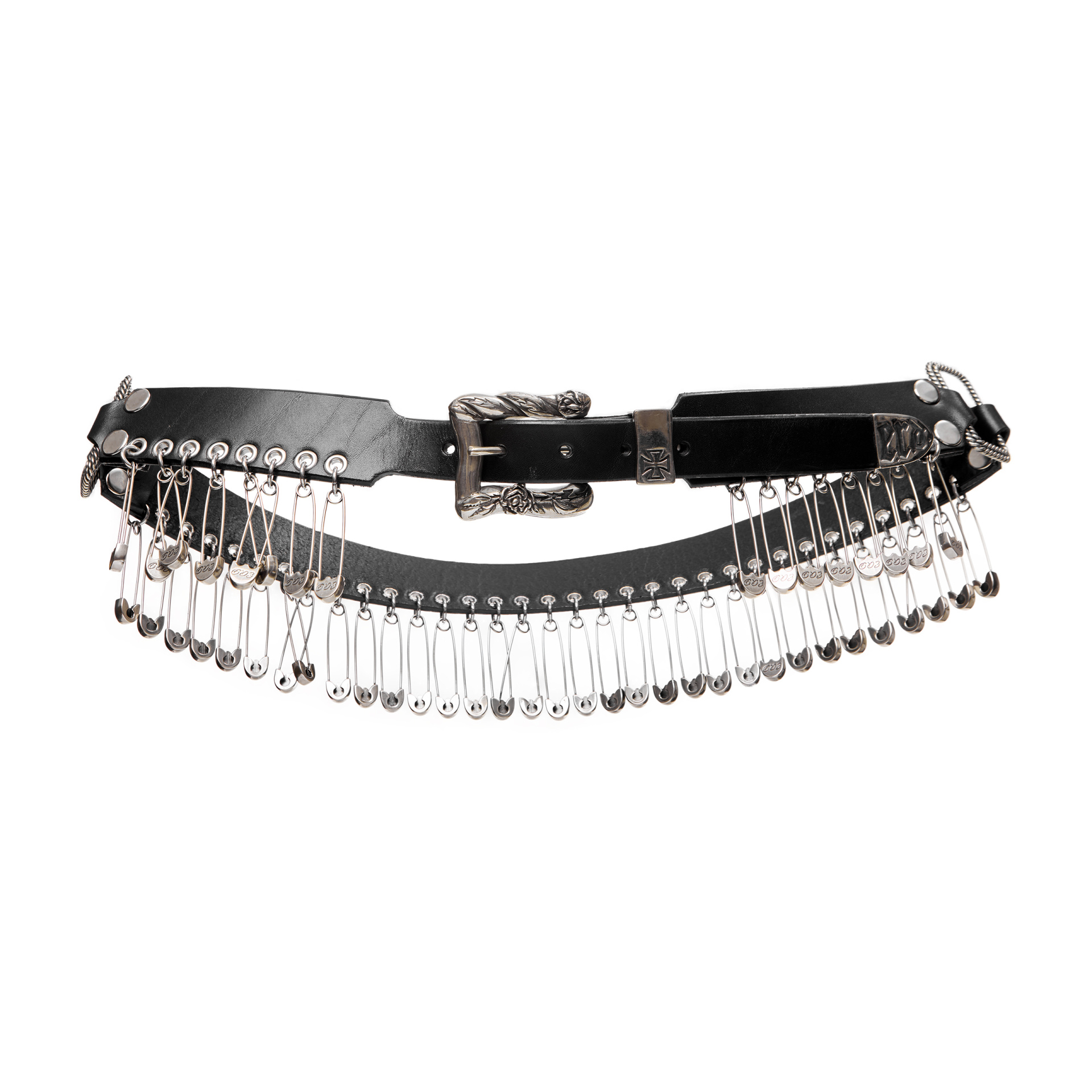 Enfants Riches Déprimés Leather belt with pins