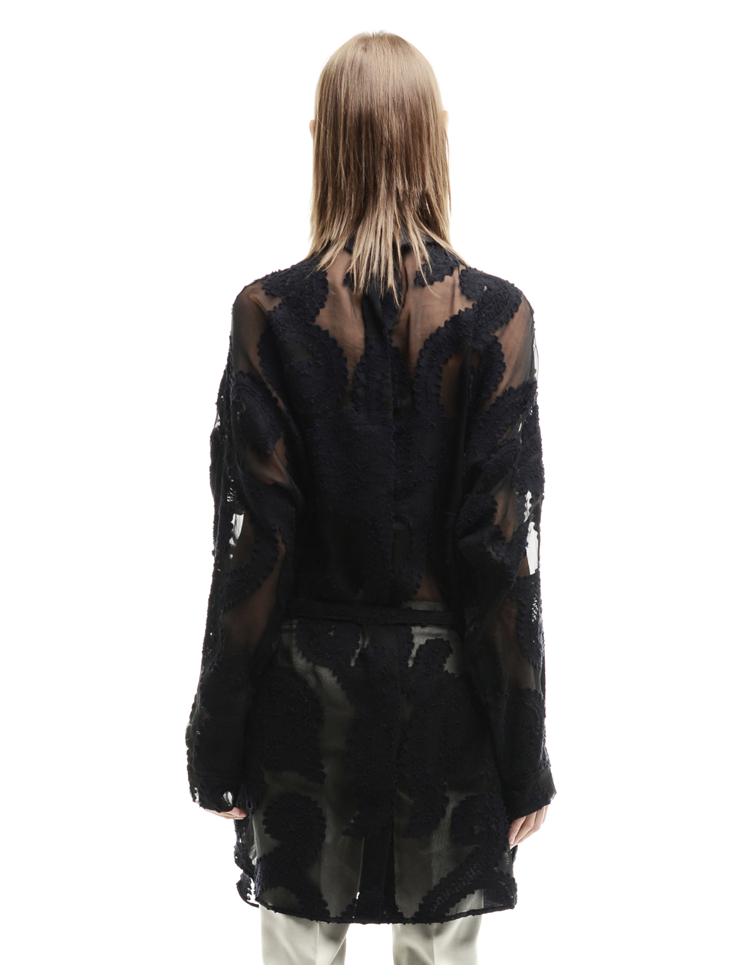 Ann Demeulemeester Блузка из ацетата, вискозы и шерсти