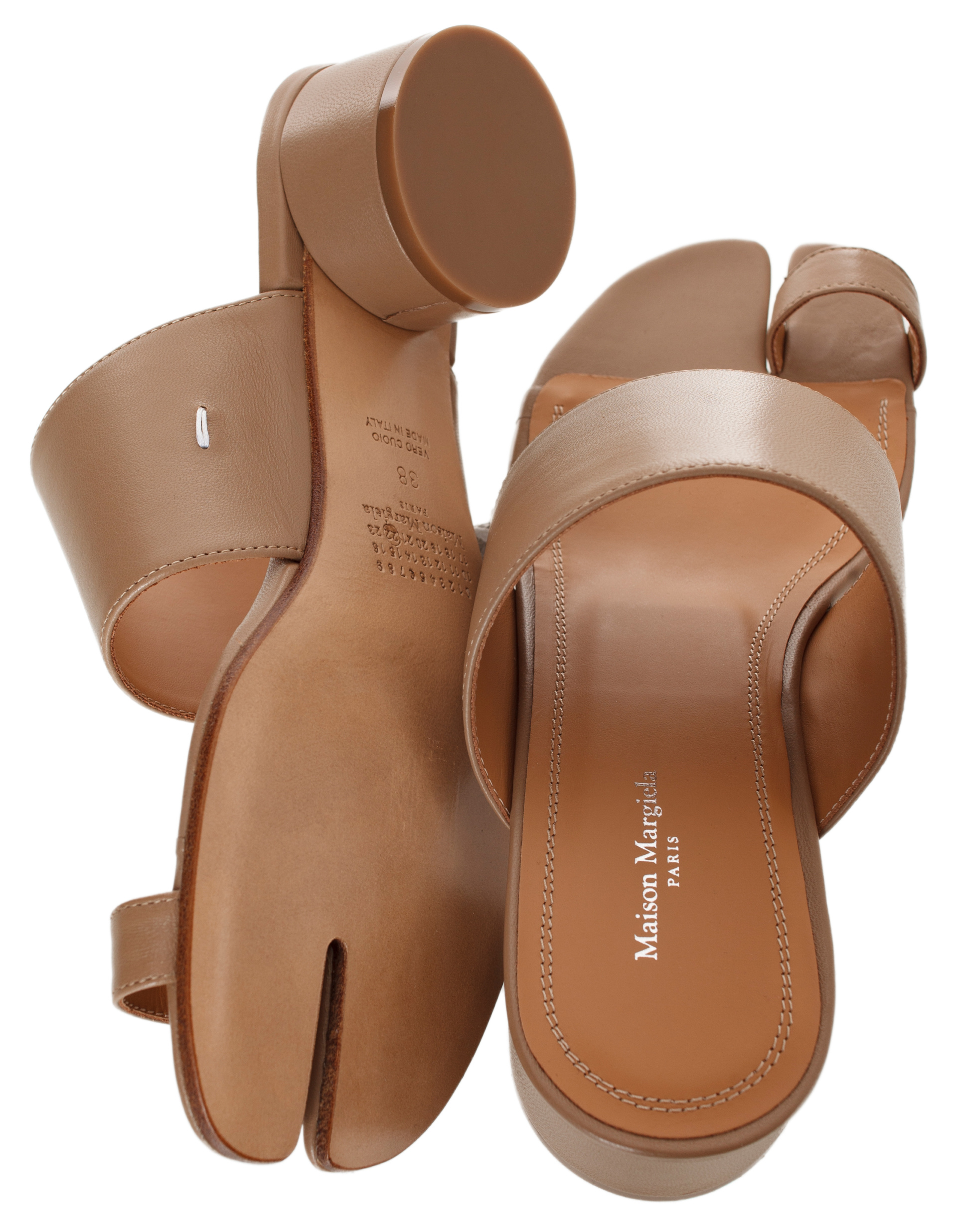 Maison Margiela Leather Tabi Mules