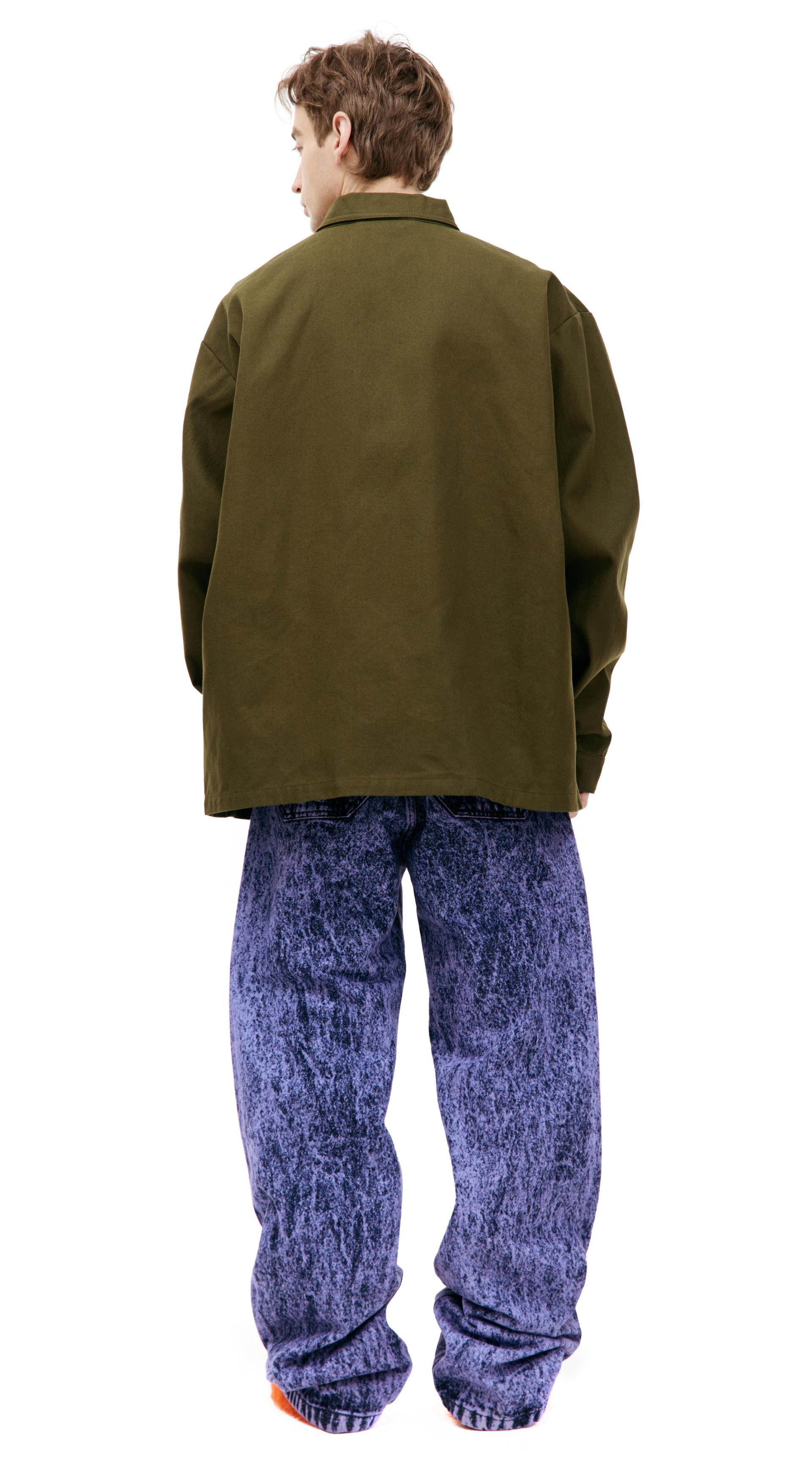 Marni Khaki zip up shirt