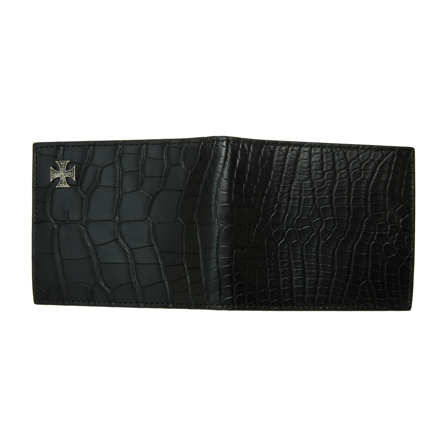 Enfants Riches Deprimes Leather wallet with cross