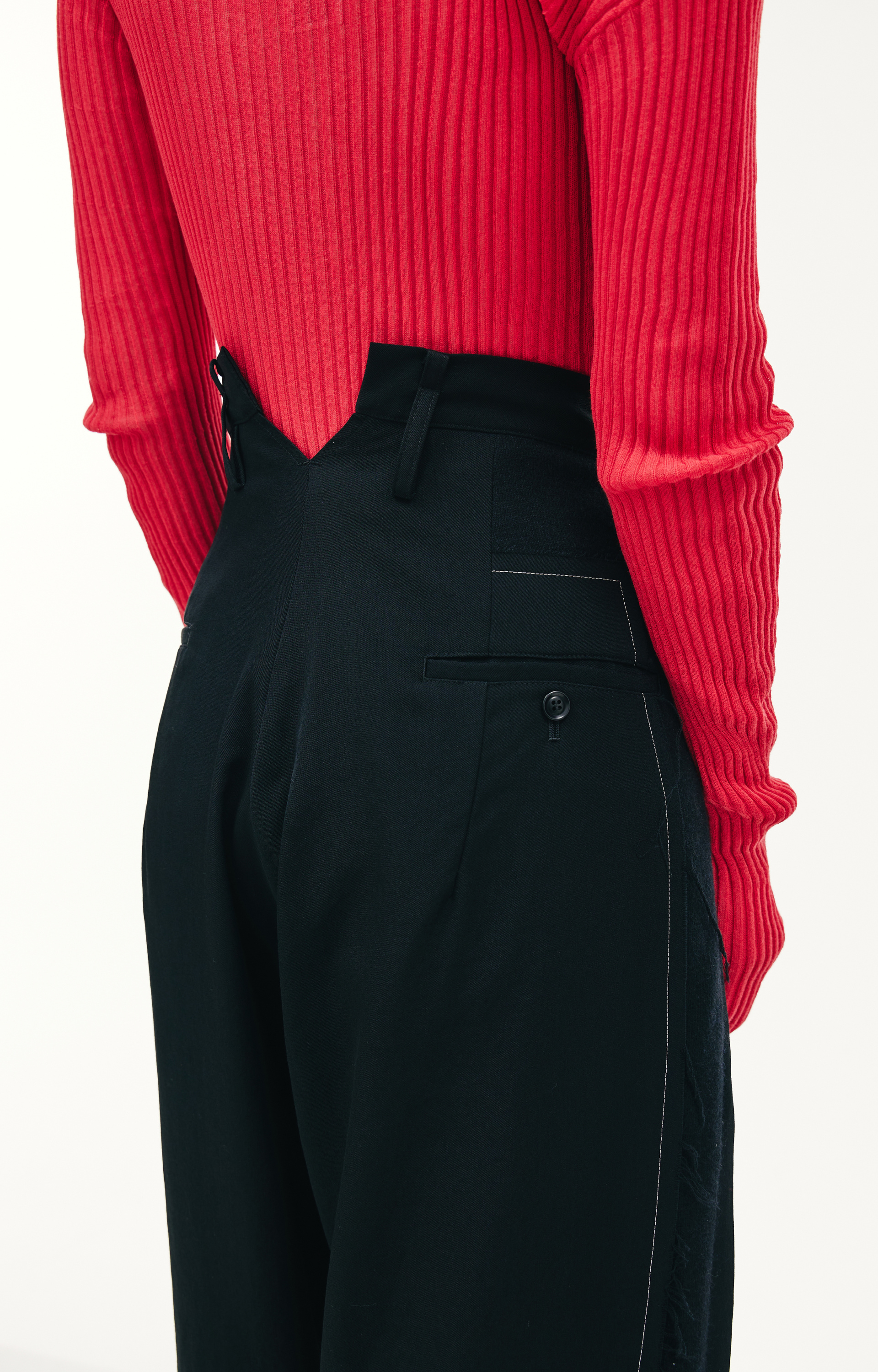 Y\'s Wool Pleated Trousers