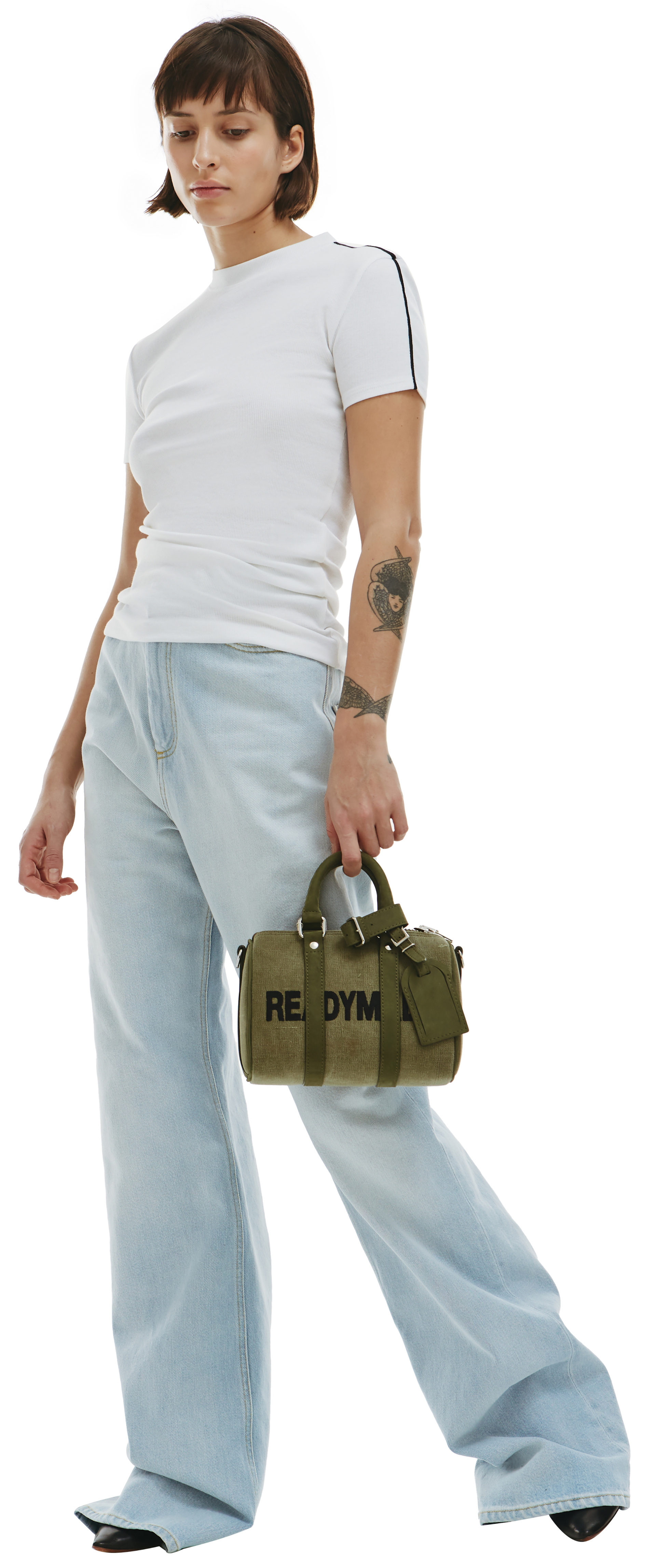 PETER DO White ribbed t-shirt