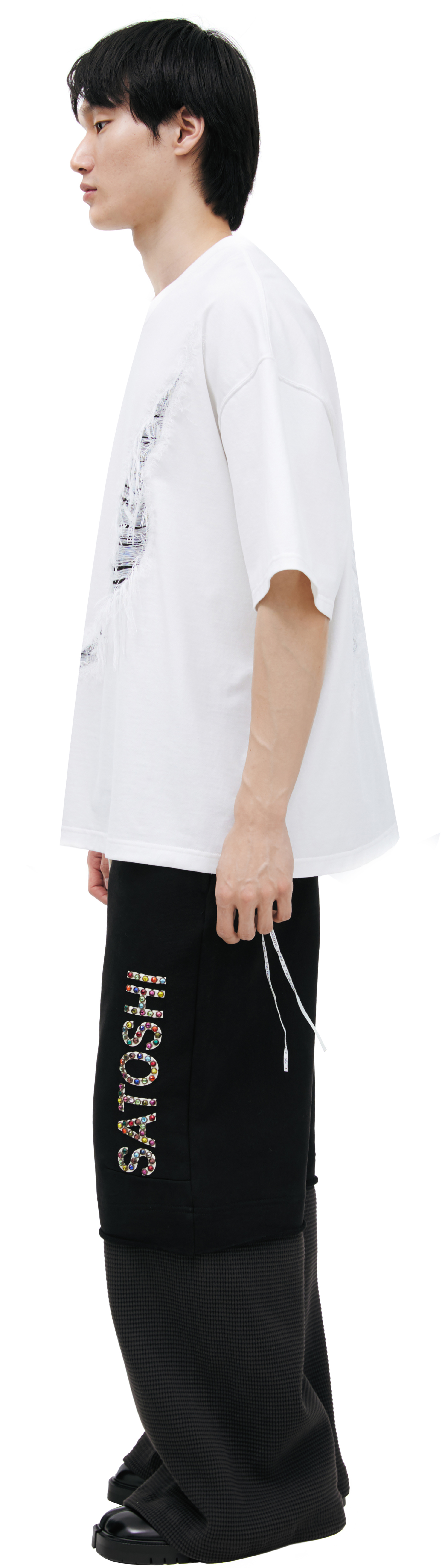 Mastermind WORLD White T-shirt with threads