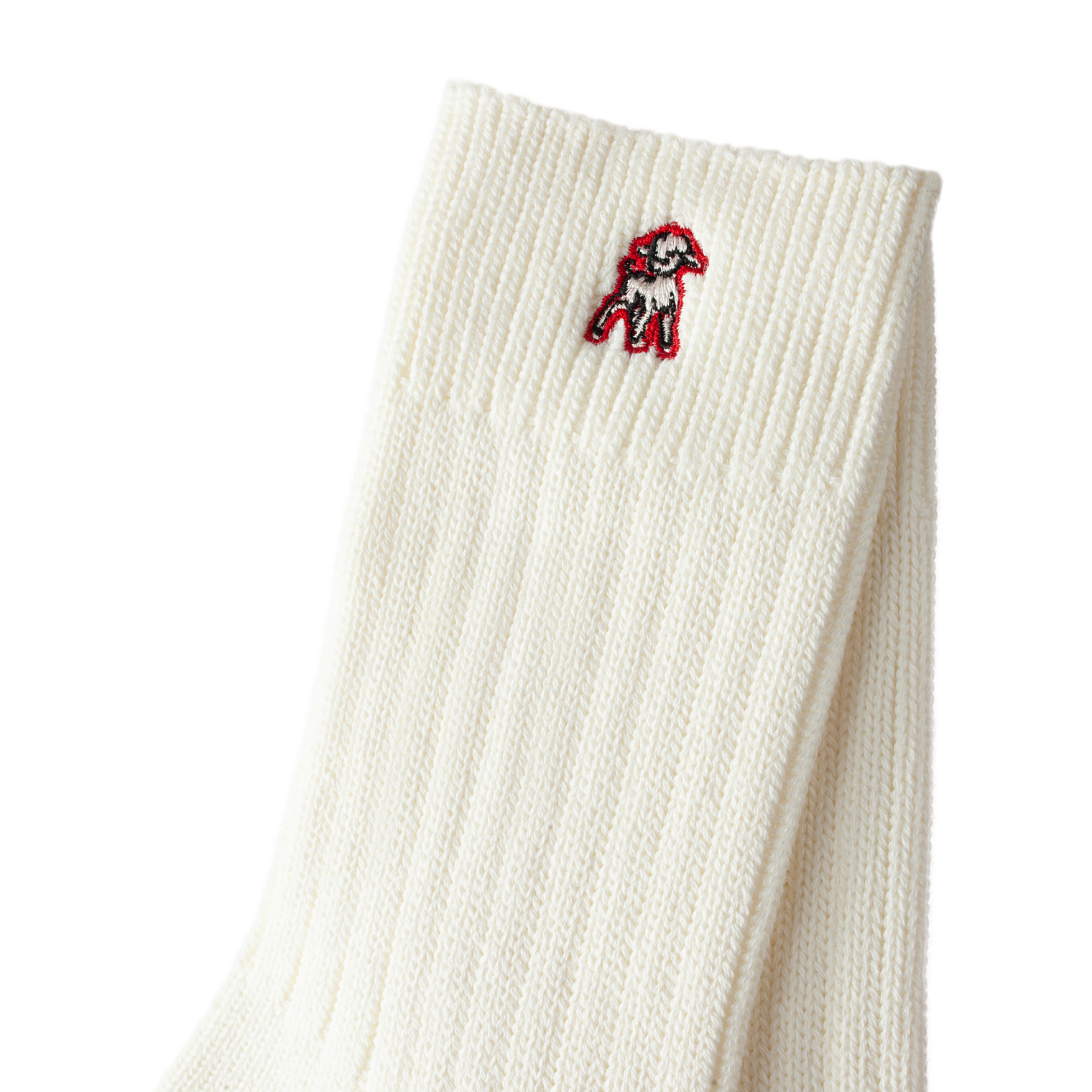Undercover White embroidered socks