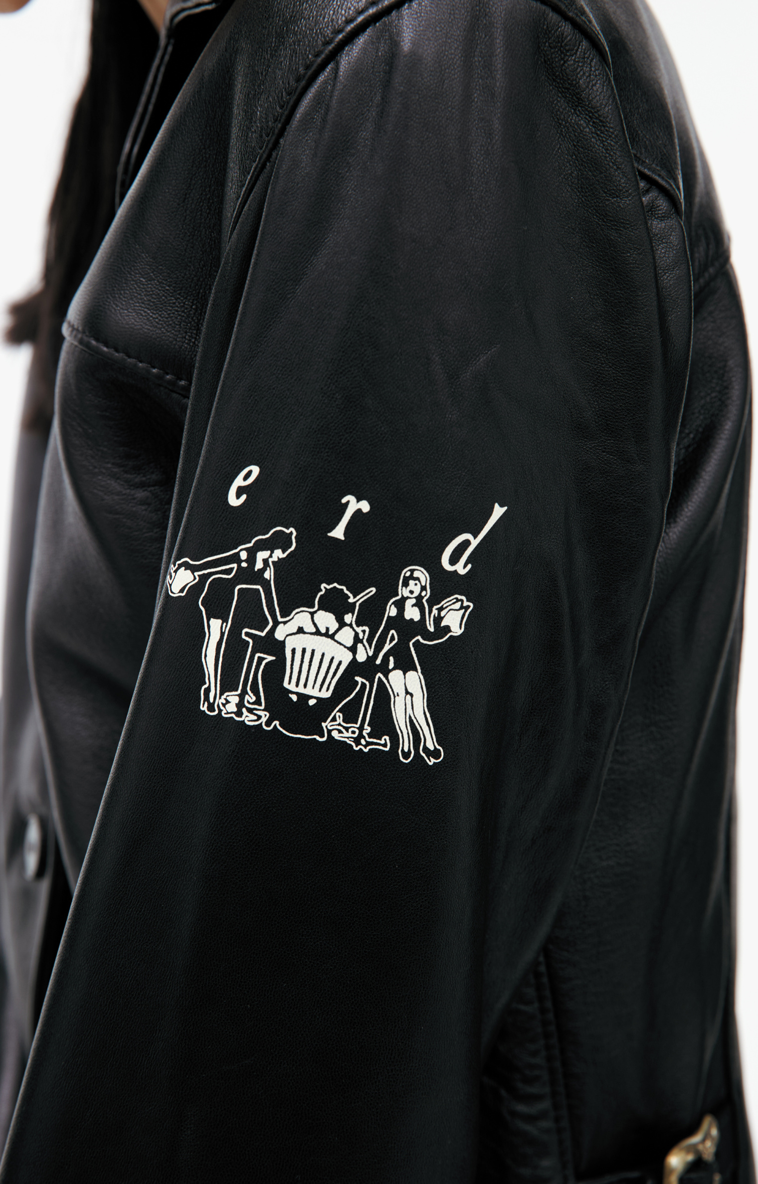 Enfants Riches Déprimés Black leather jacket