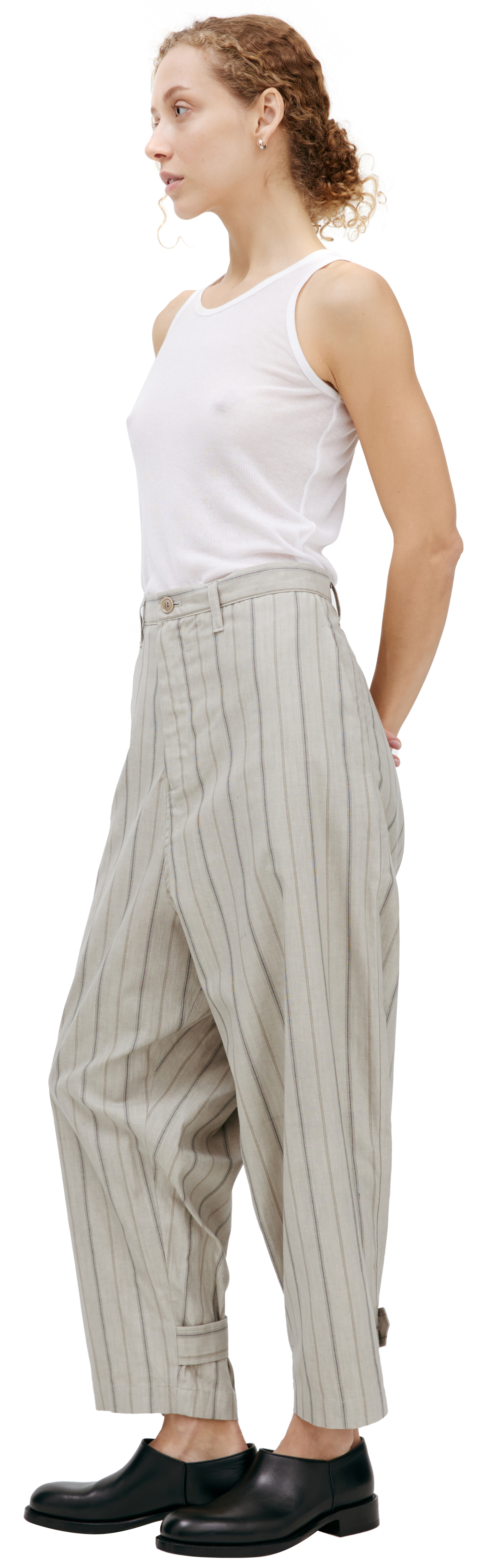 Y\'s Straight striped trousers